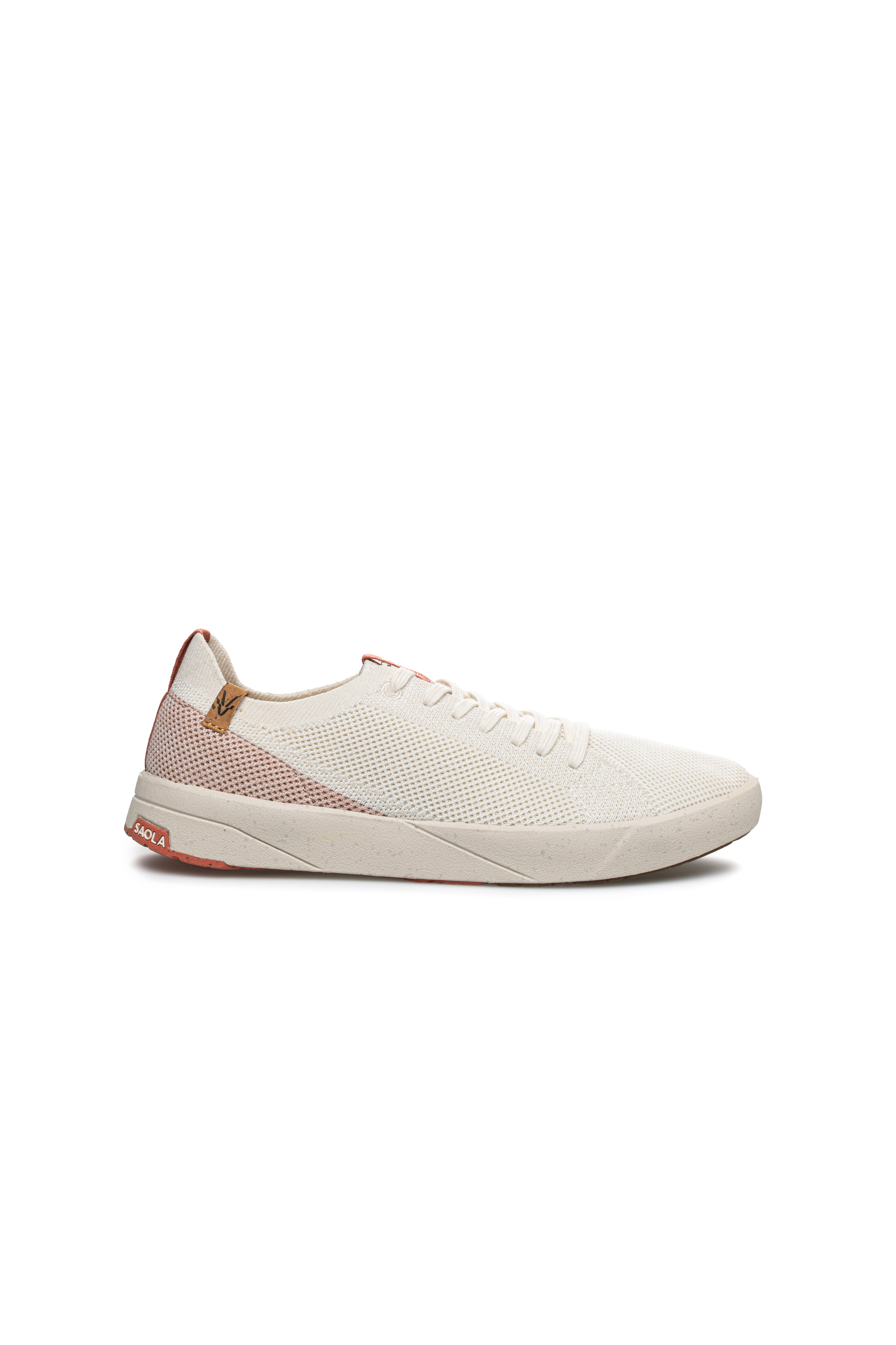 Image of SAOLA dames vegan Sneakers Voor Dames Cannon Knit 2.0 White Rose