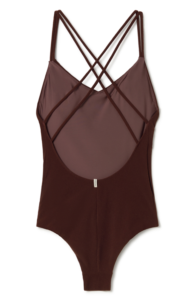 TWOTHIRDS womens vegan Swimsuit Lavezzi Intenso Grape