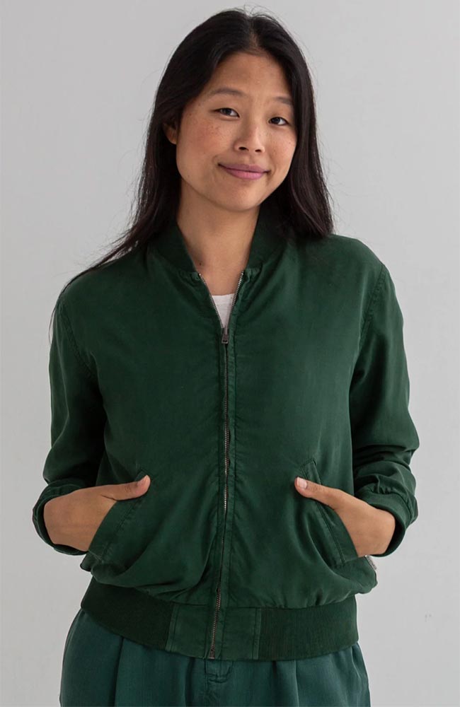 Image of TWOTHIRDS dames vegan Jas Vulcano Groen