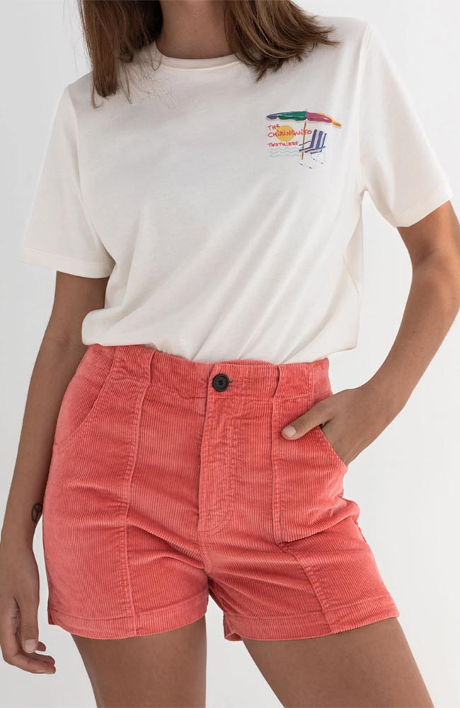 Image of TWOTHIRDS dames vegan Shorts Rib Cockatoe Roze