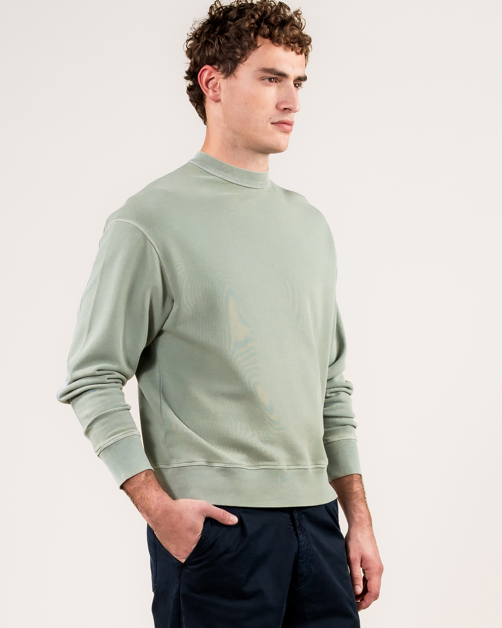 Kuyichi men vegan Sweatshirt Jimi Sage Green