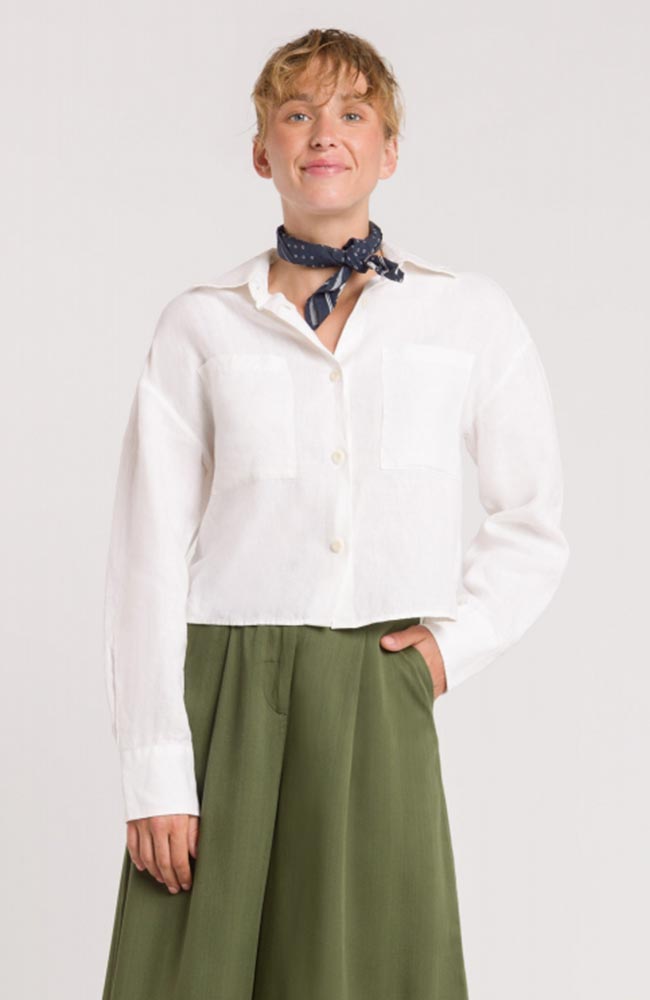 Image of Kings of Indigo dames vegan Blouse Quinn White