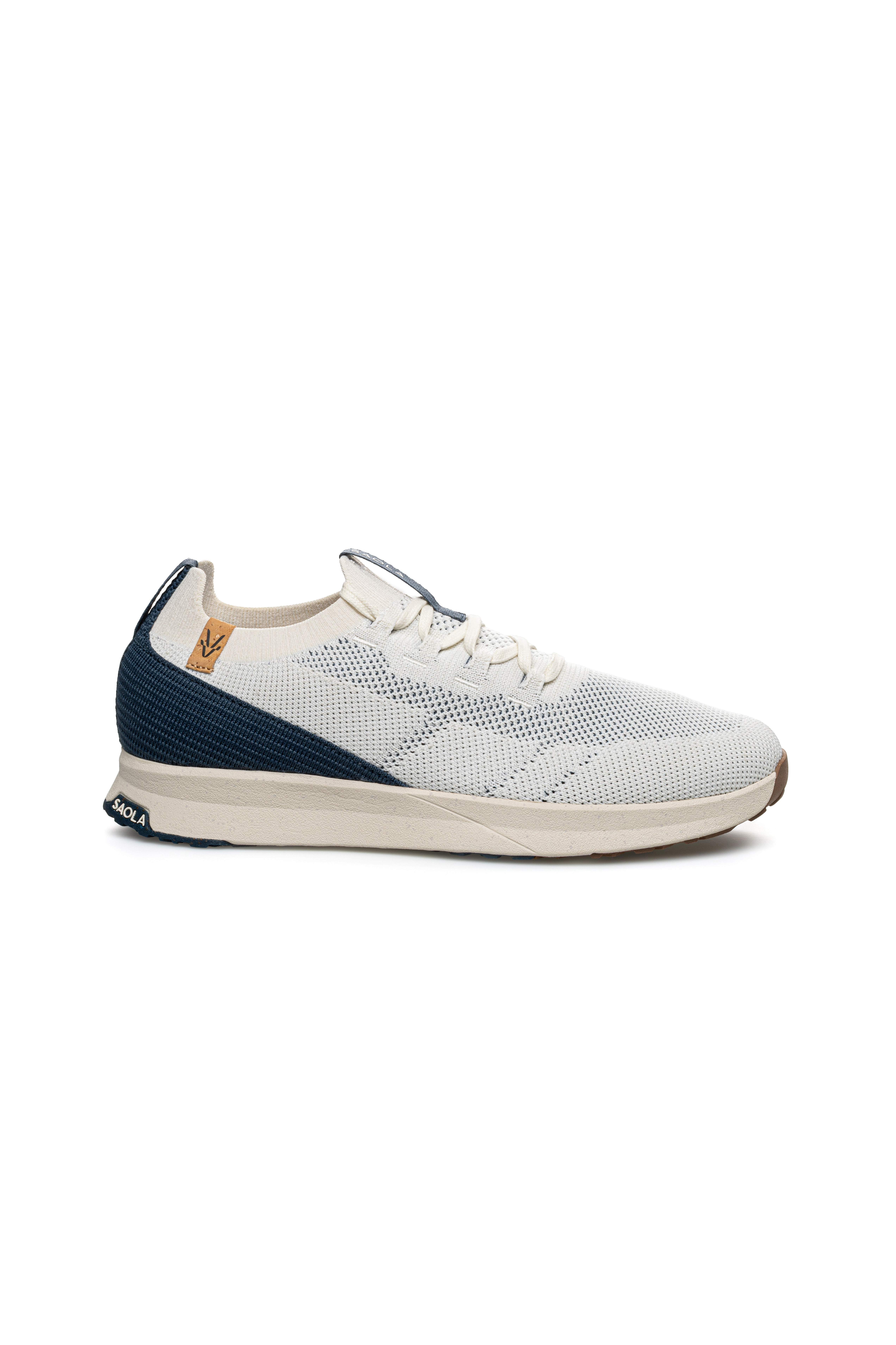 Image of SAOLA mannen vegan Sneakers Voor Heren Tsavo 3 Wit Marineblauw