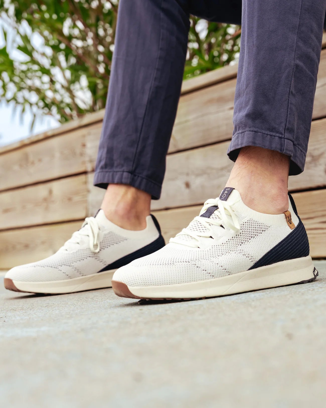 SAOLA men vegan Sneakers Men Tsavo 3 White Navy