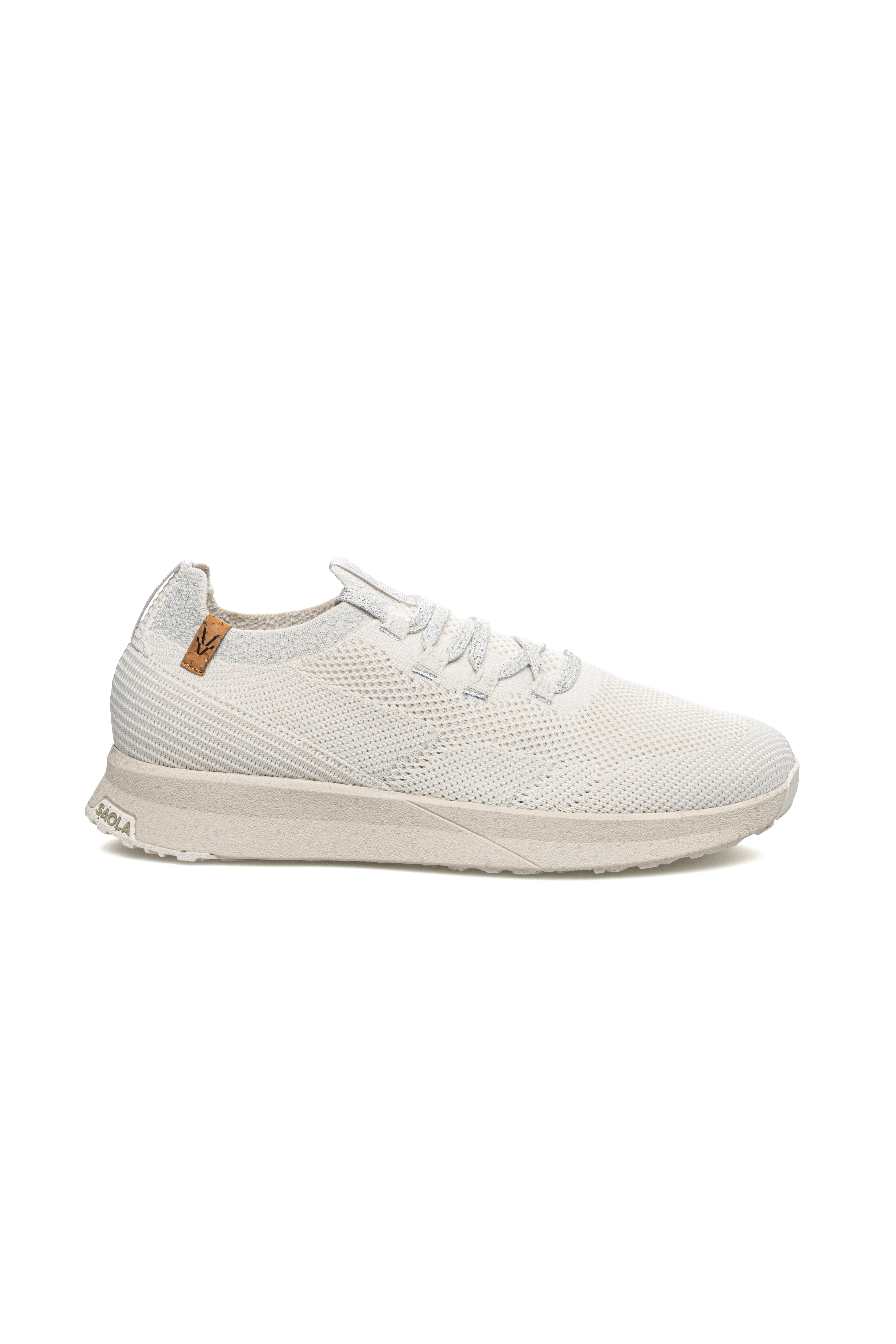 Image of SAOLA dames vegan Sneakers Voor Dames Tsavo 3 Wit Zilver
