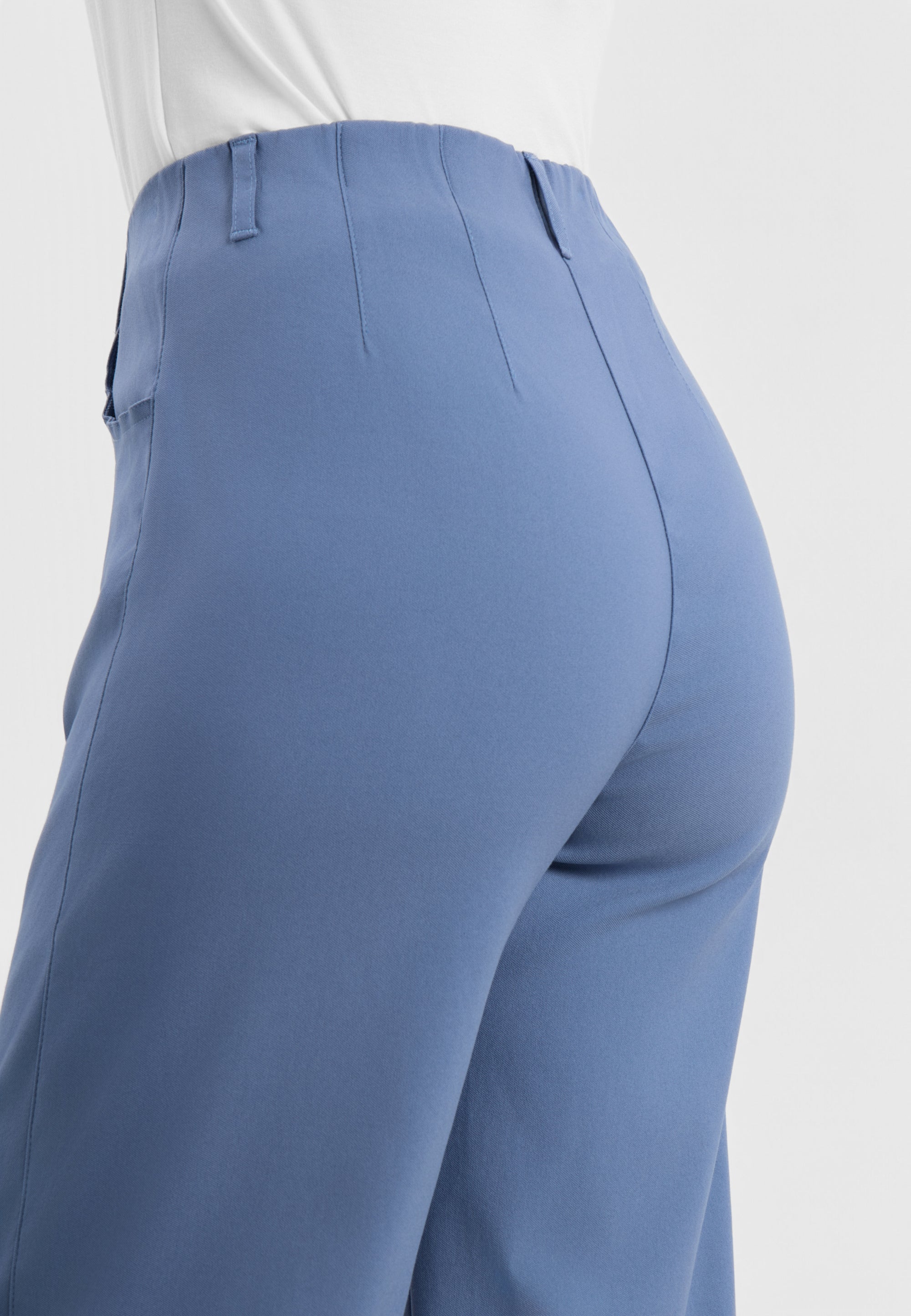 LAURIE womens vegan Pants Donna Loose Long Length Blue