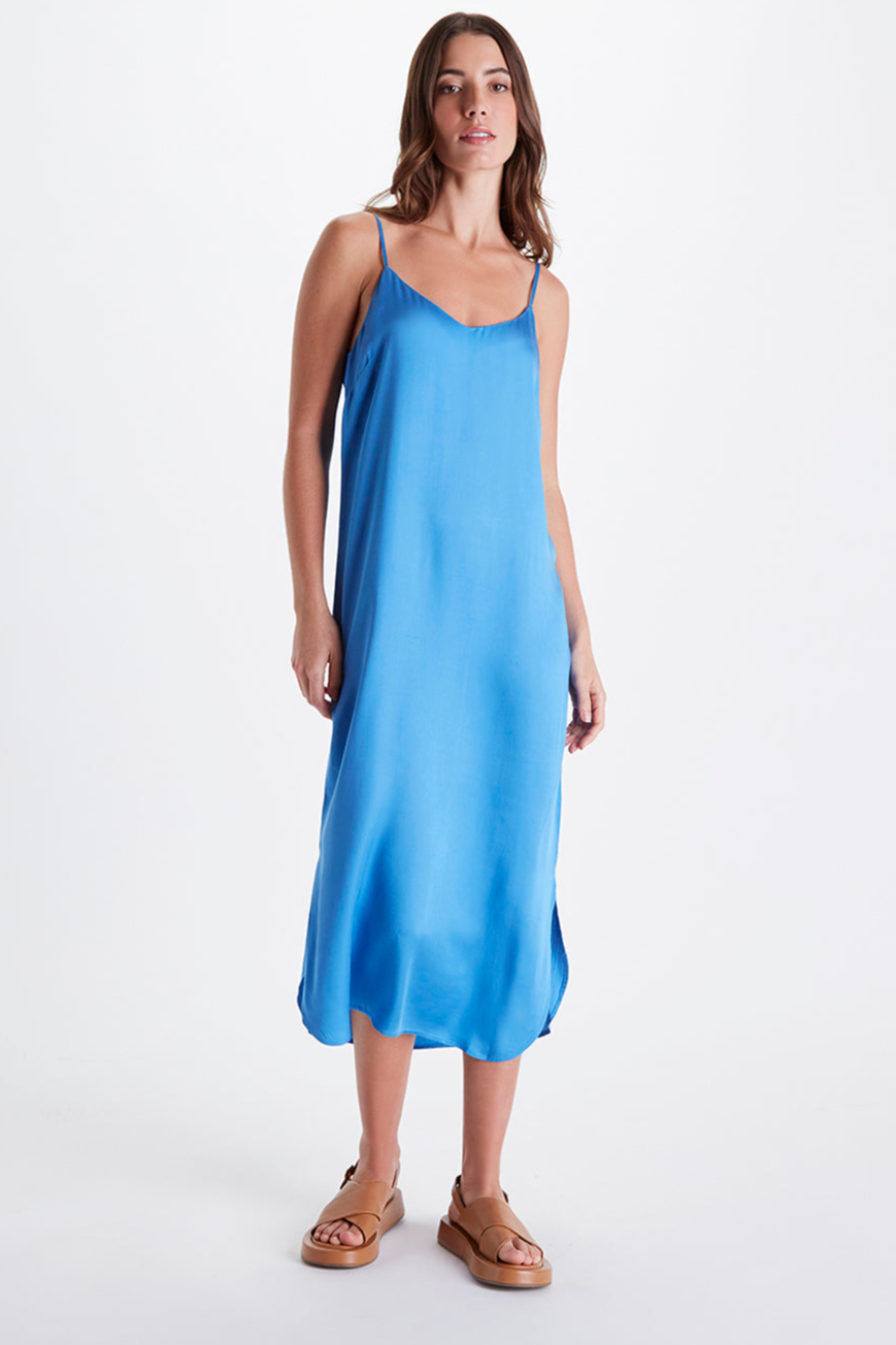 Image of Neu Nomads dames vegan Jurk Easy Slip Azuurblauw
