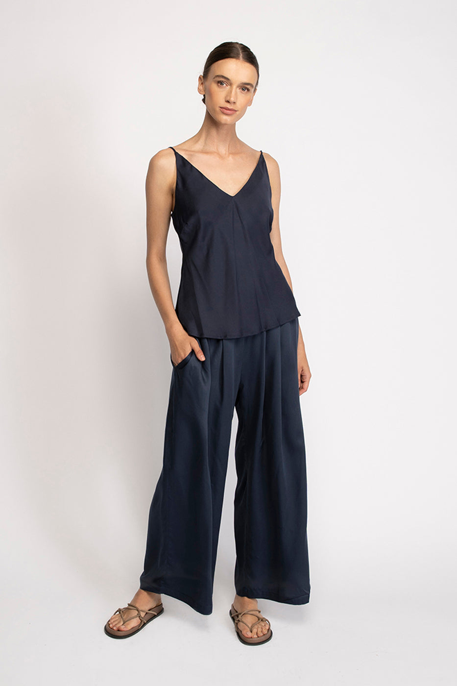 Neu Nomads womens vegan Tops Bias Midnight Blue