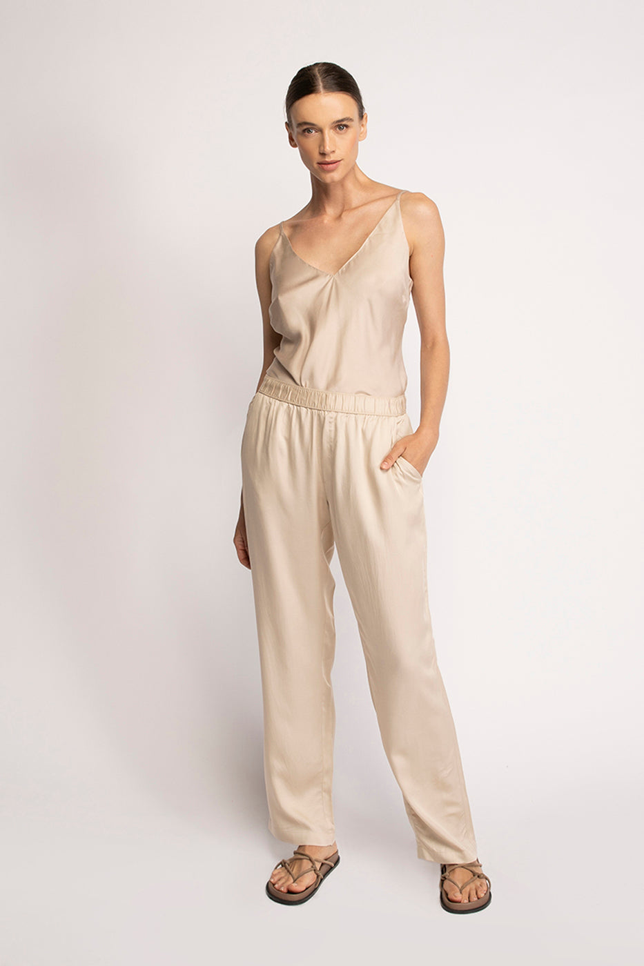 Neu Nomads womens vegan Tops Bias Champagne