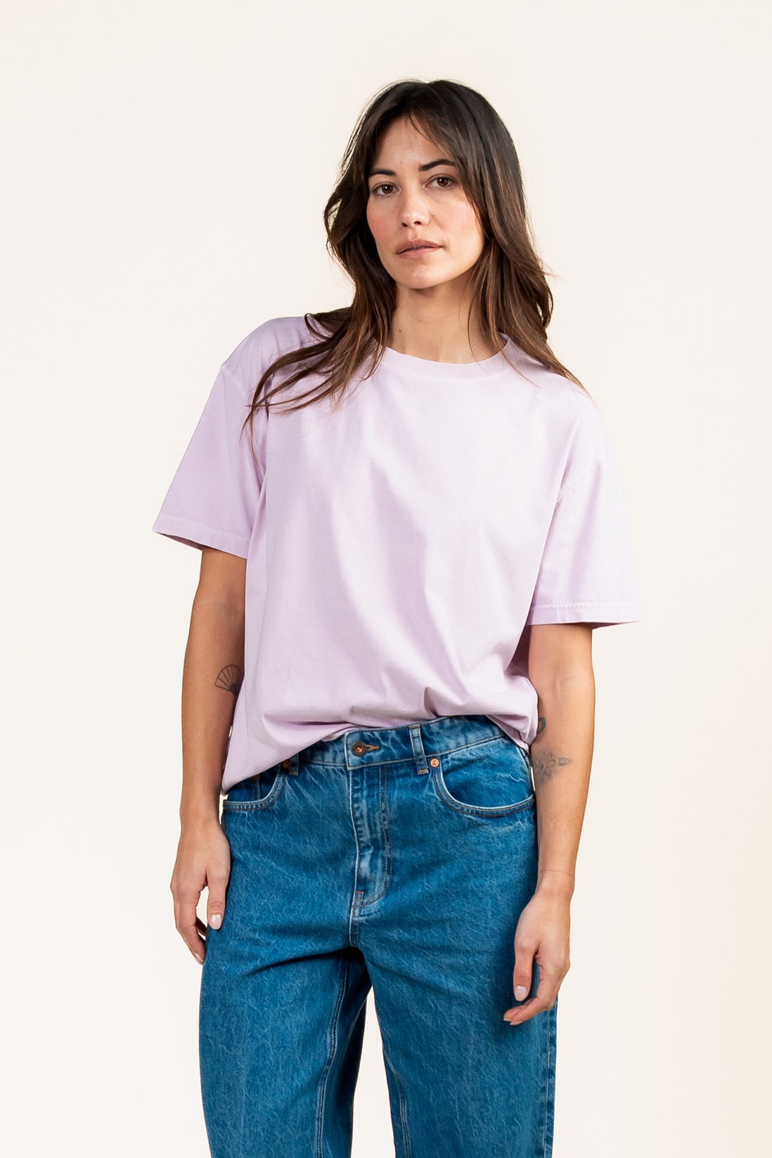 Image of Kuyichi dames vegan T-Shirt Faye Dusty Pink