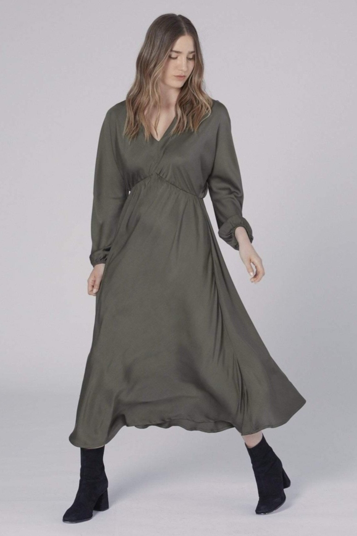 Image of Neu Nomads dames vegan Jurk Helena Olive Night