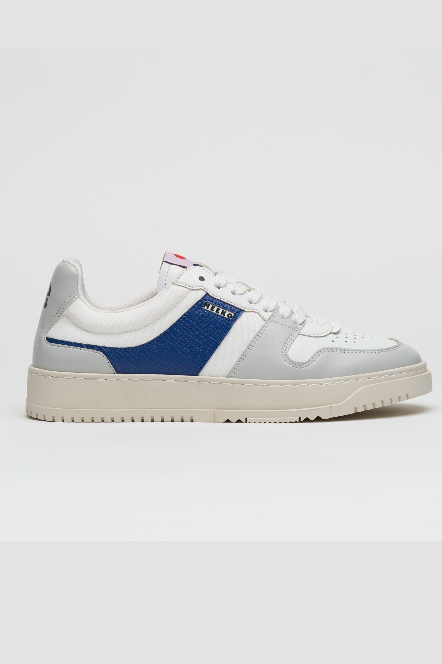 Image of MEEKO mannen vegan Sneakers Kiboko Blauw/Wit