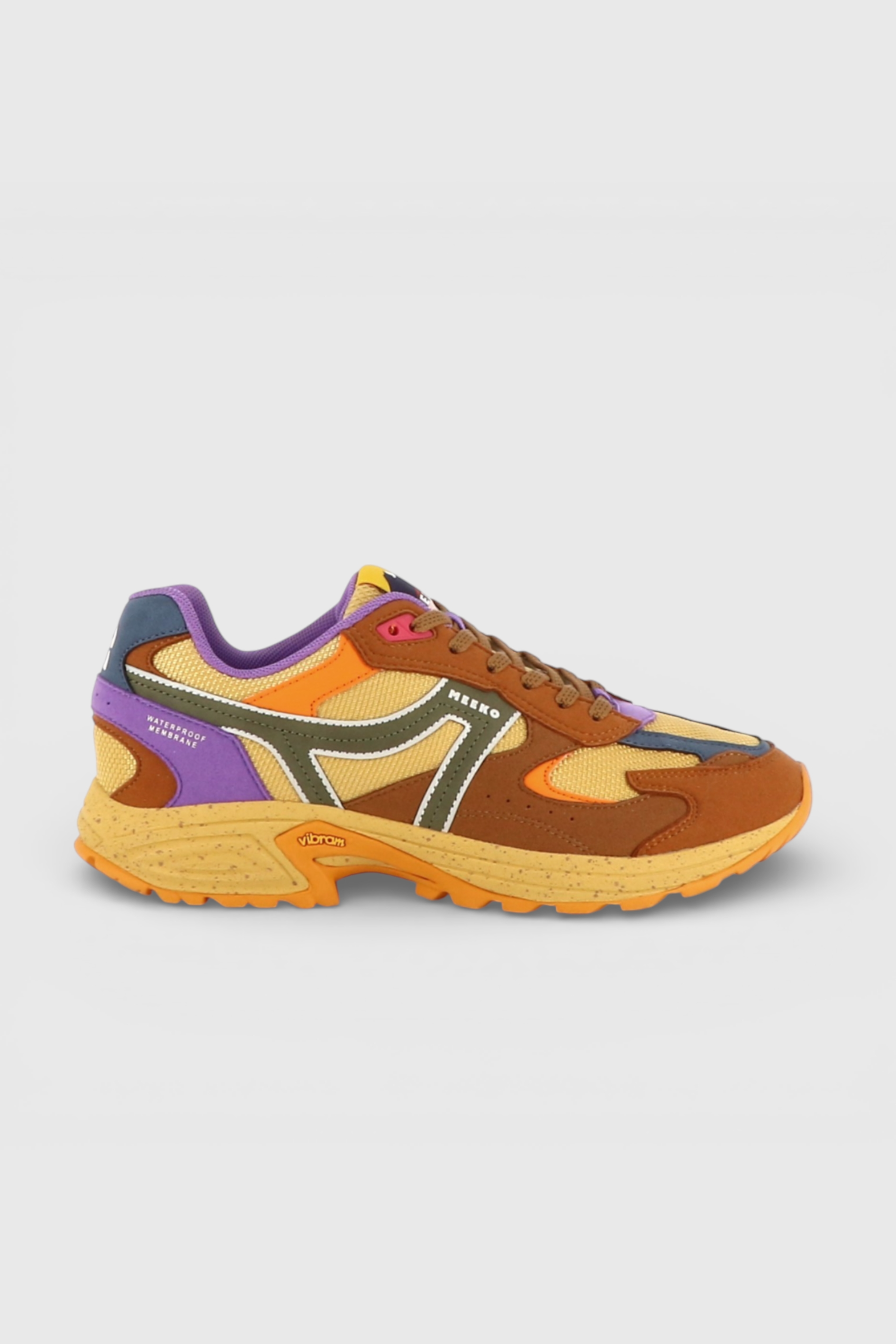 Image of MEEKO mannen vegan Sneakers Capra Savannah Paars/Bruin