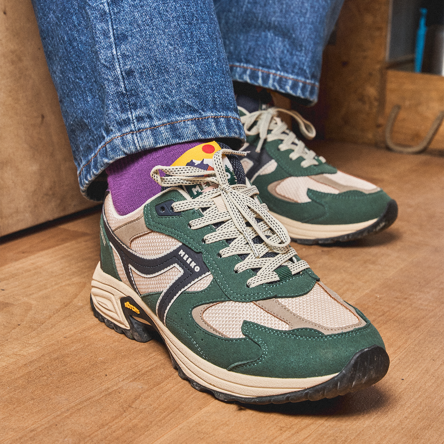 MEEKO Sneaker Capra Grün