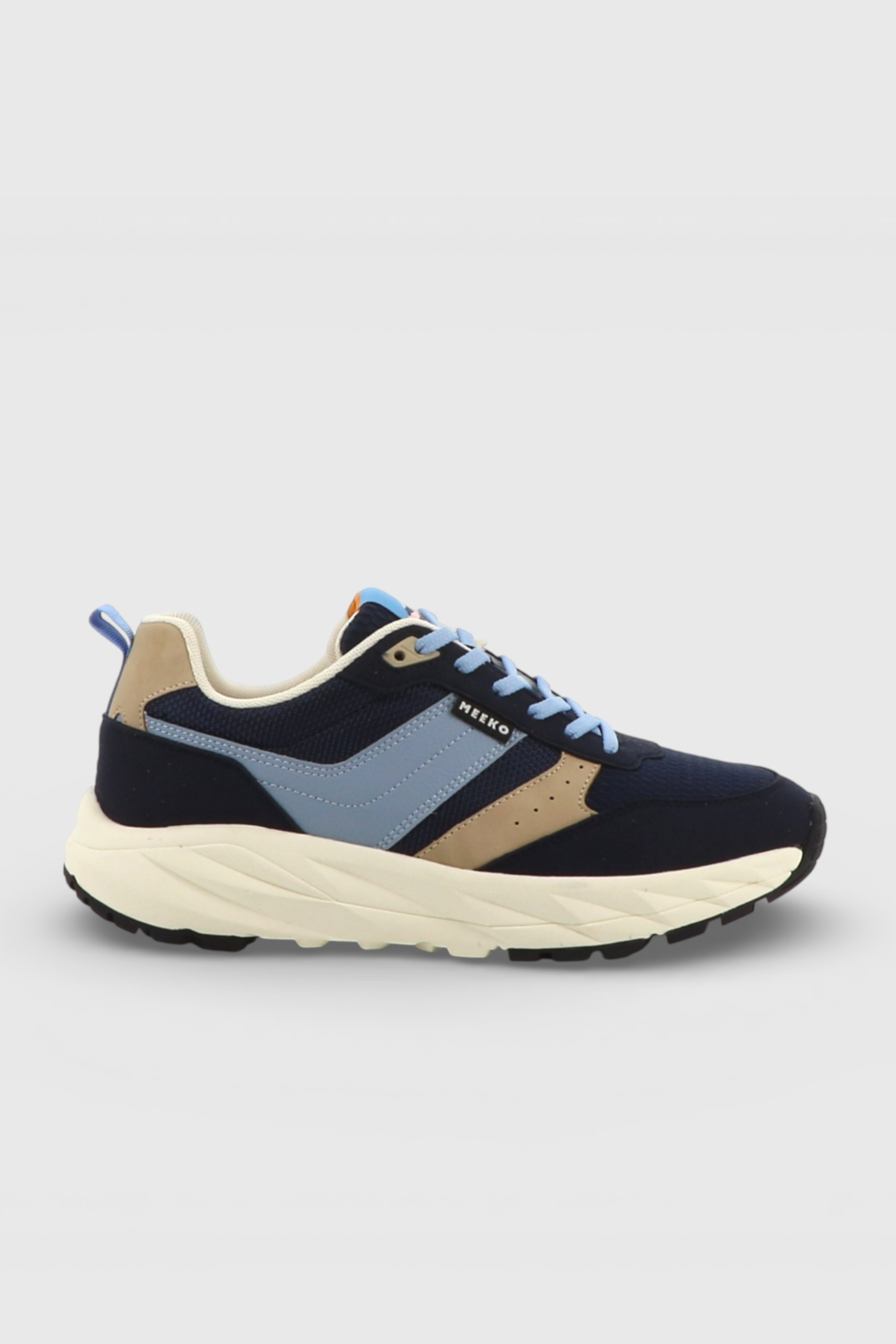 Image of MEEKO mannen vegan Sneakers Pongo Arctic Blue/Beige