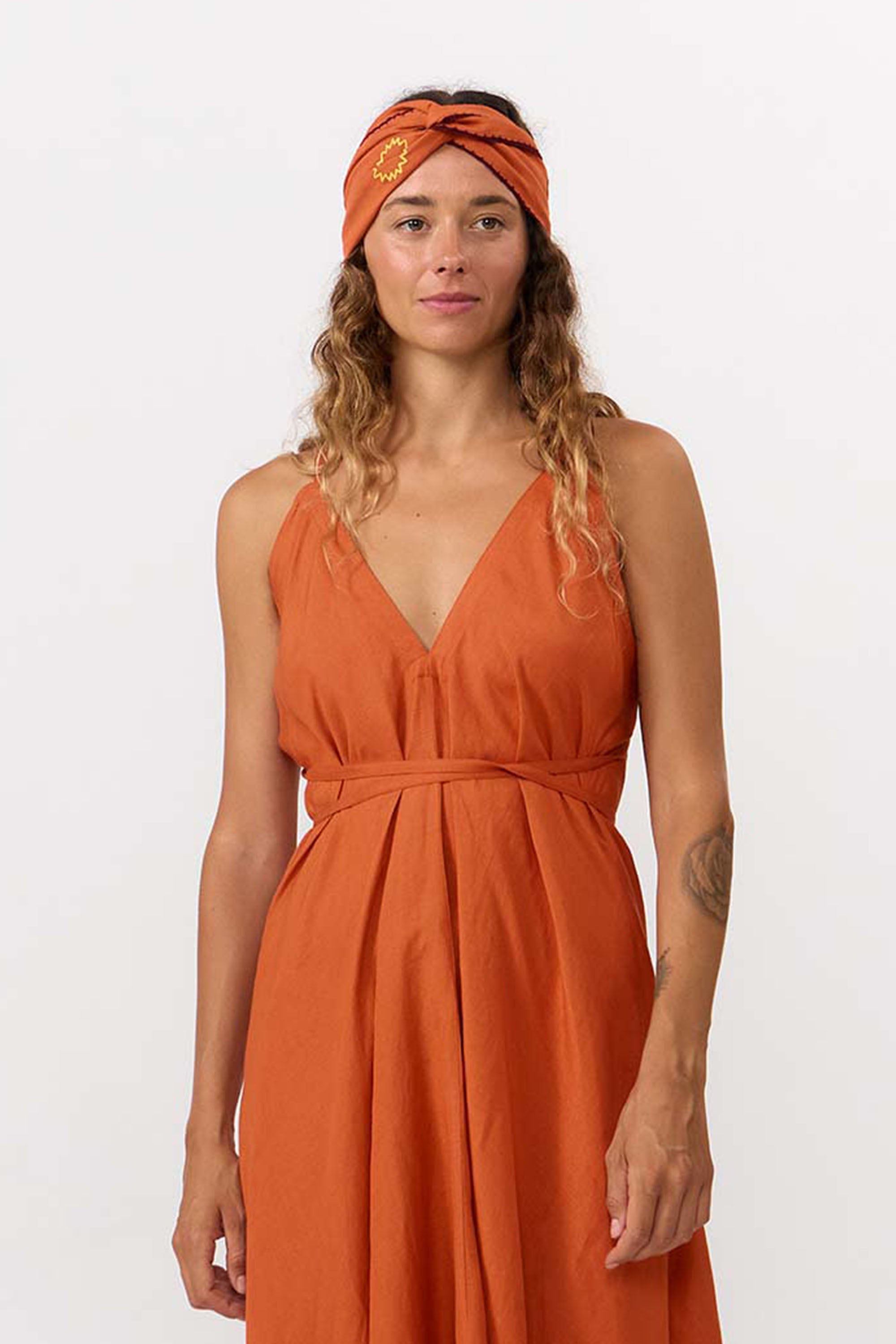 SUITE13LAB womens vegan Dress Mp Long Henna