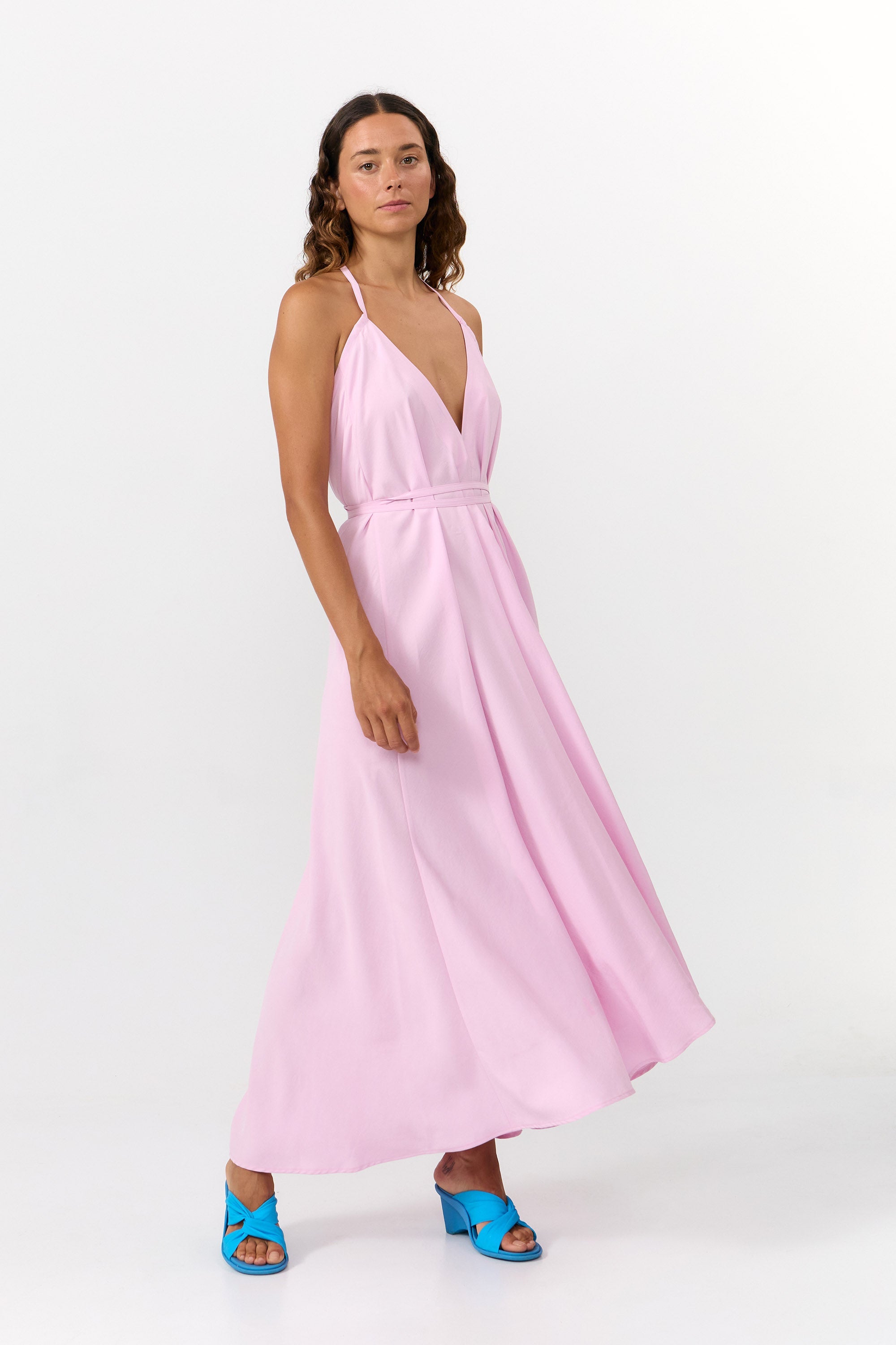 Image of SUITE13LAB dames vegan Jurk Mp Modal Lang Roze