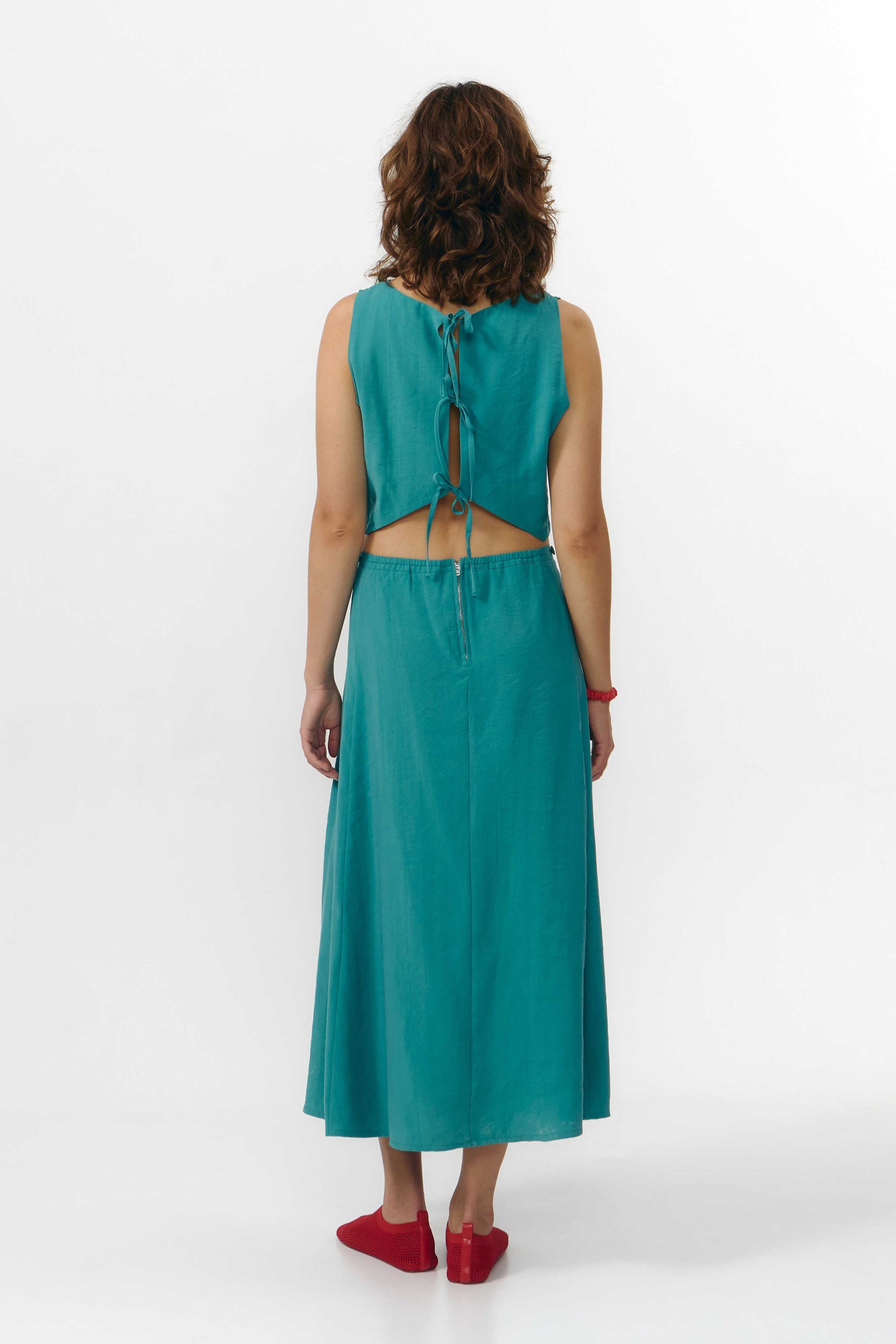 Image of SUITE13LAB dames vegan Jurk Tera Teal