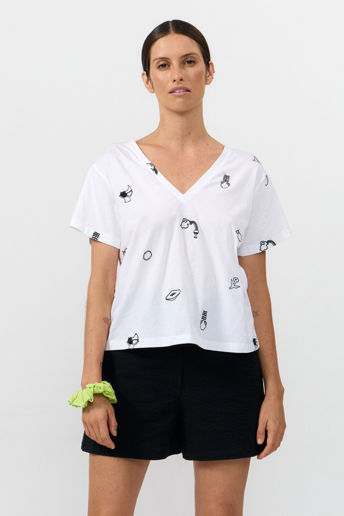 Image of SUITE13LAB dames vegan Top Nansa White