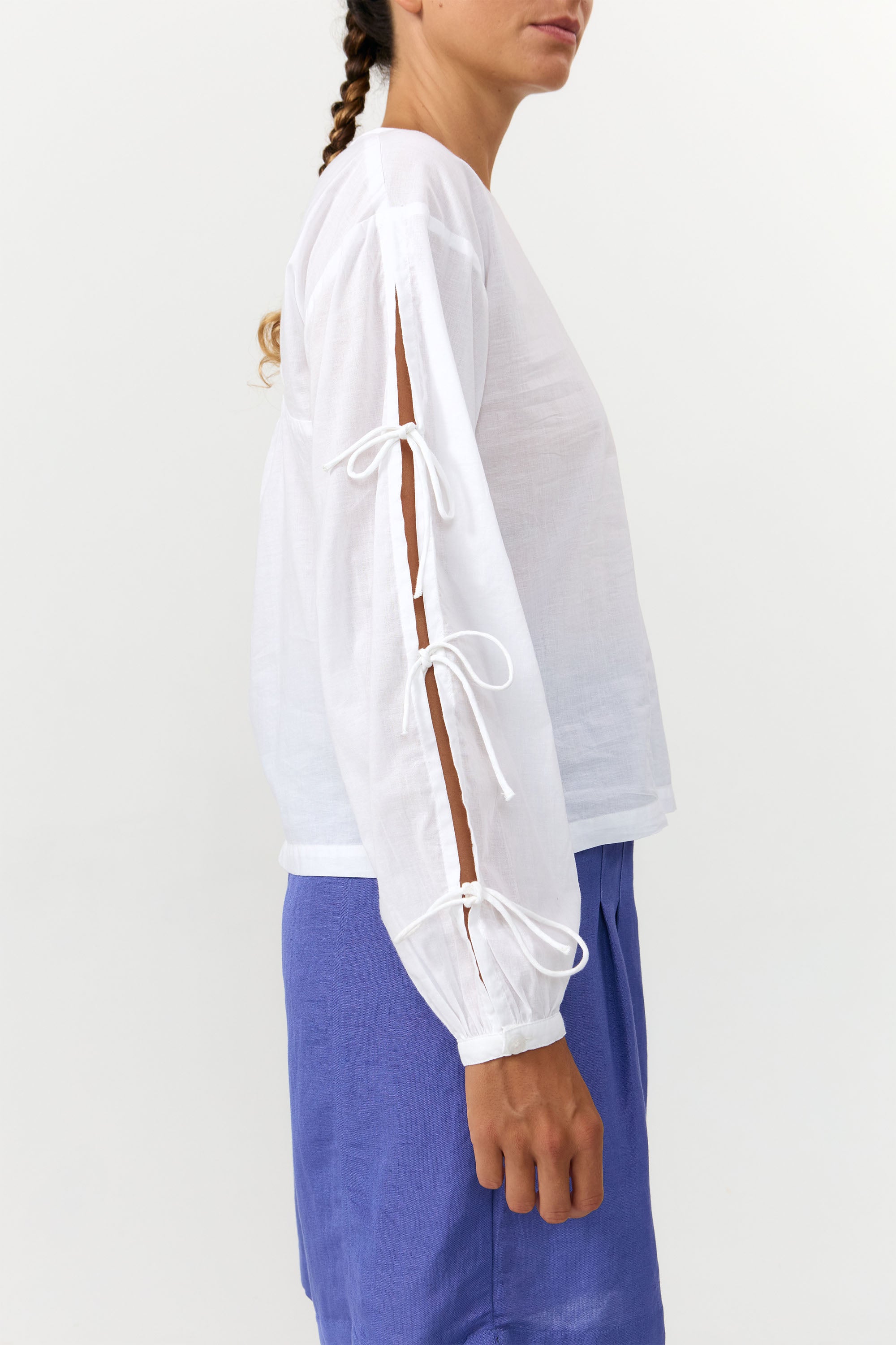 SUITE13LAB womens vegan Blouse Xubia White
