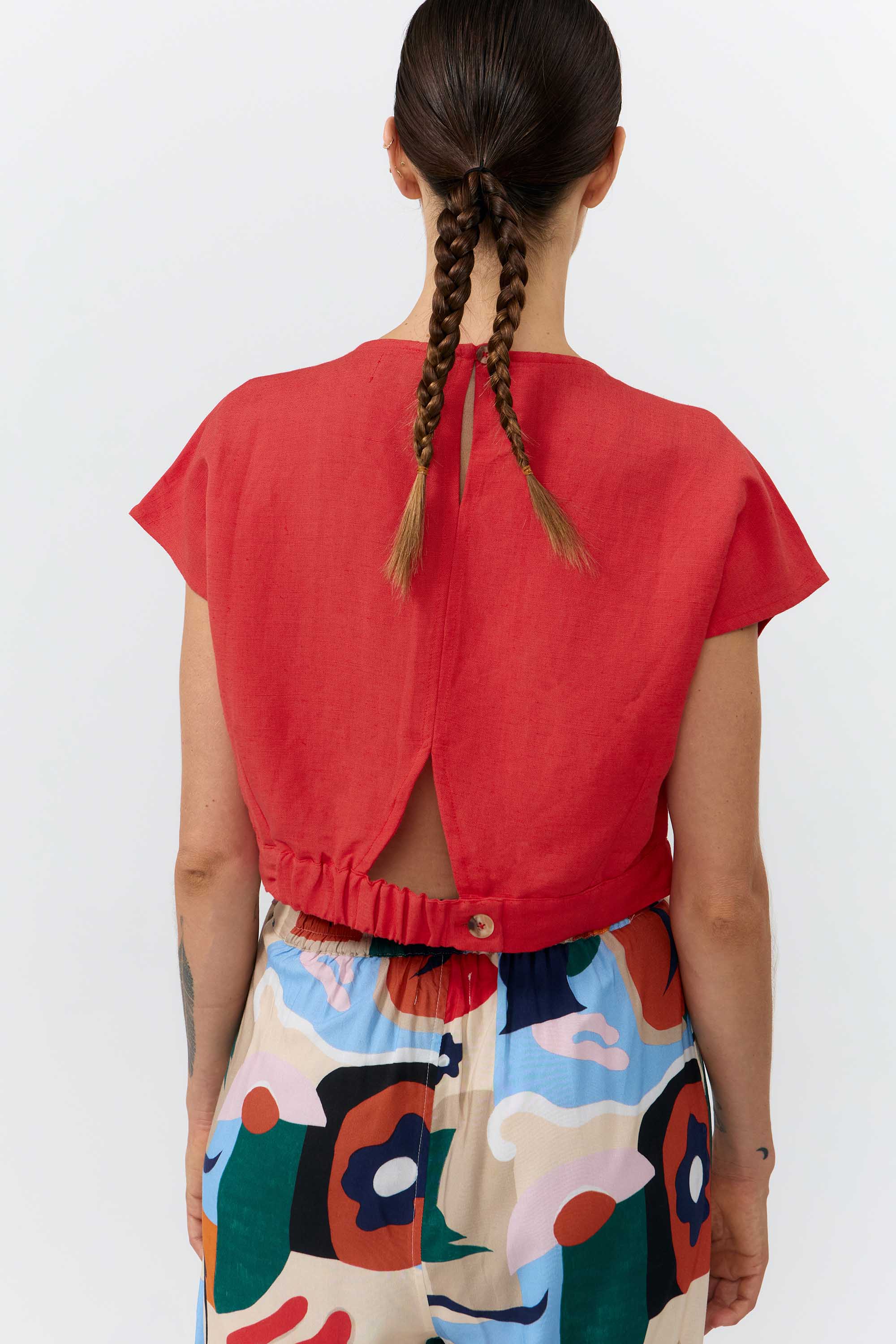Image of SUITE13LAB dames vegan Top Hebron Rood