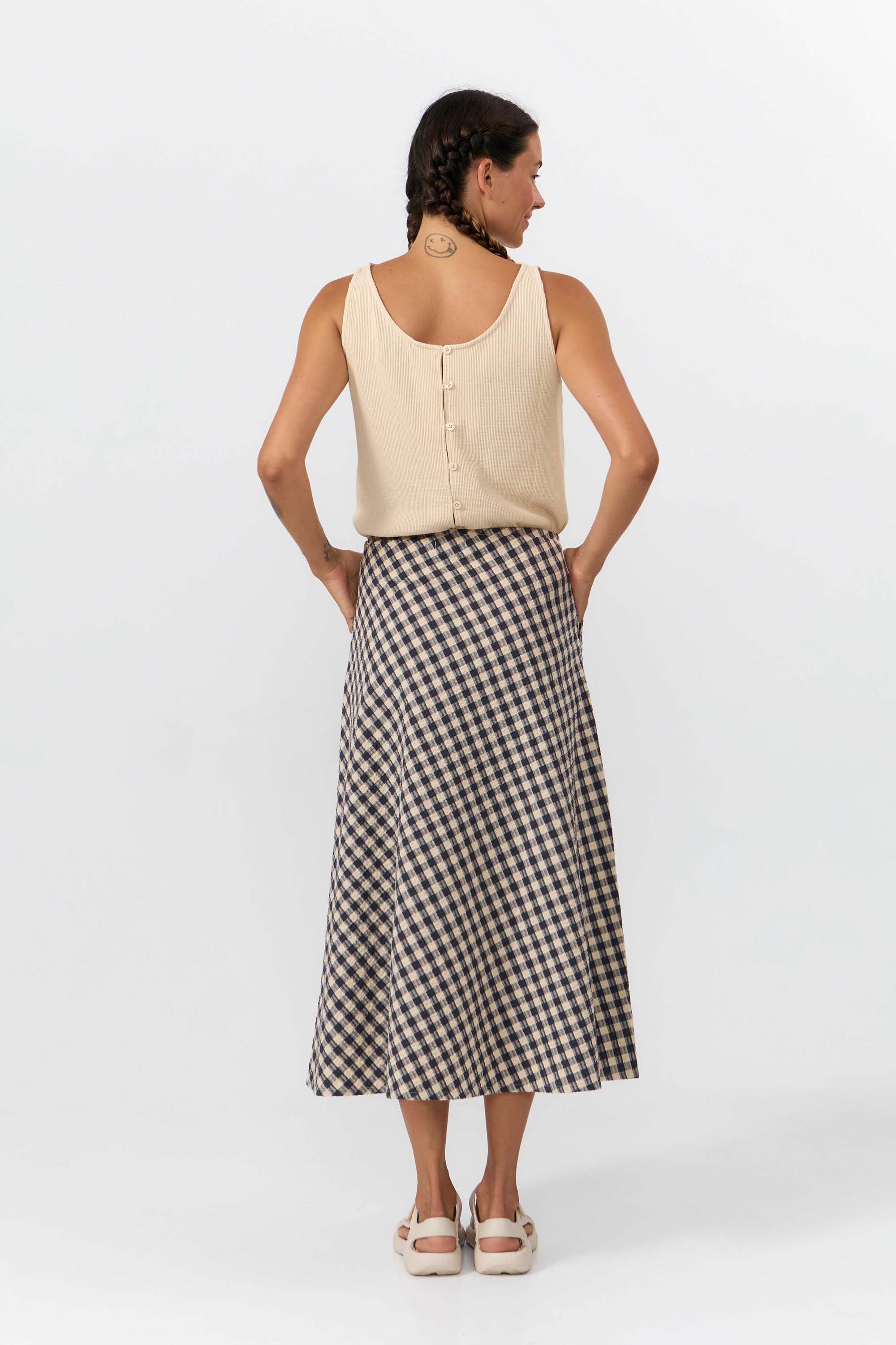 SUITE13LAB womens vegan Top Nogales Tapioca Beige