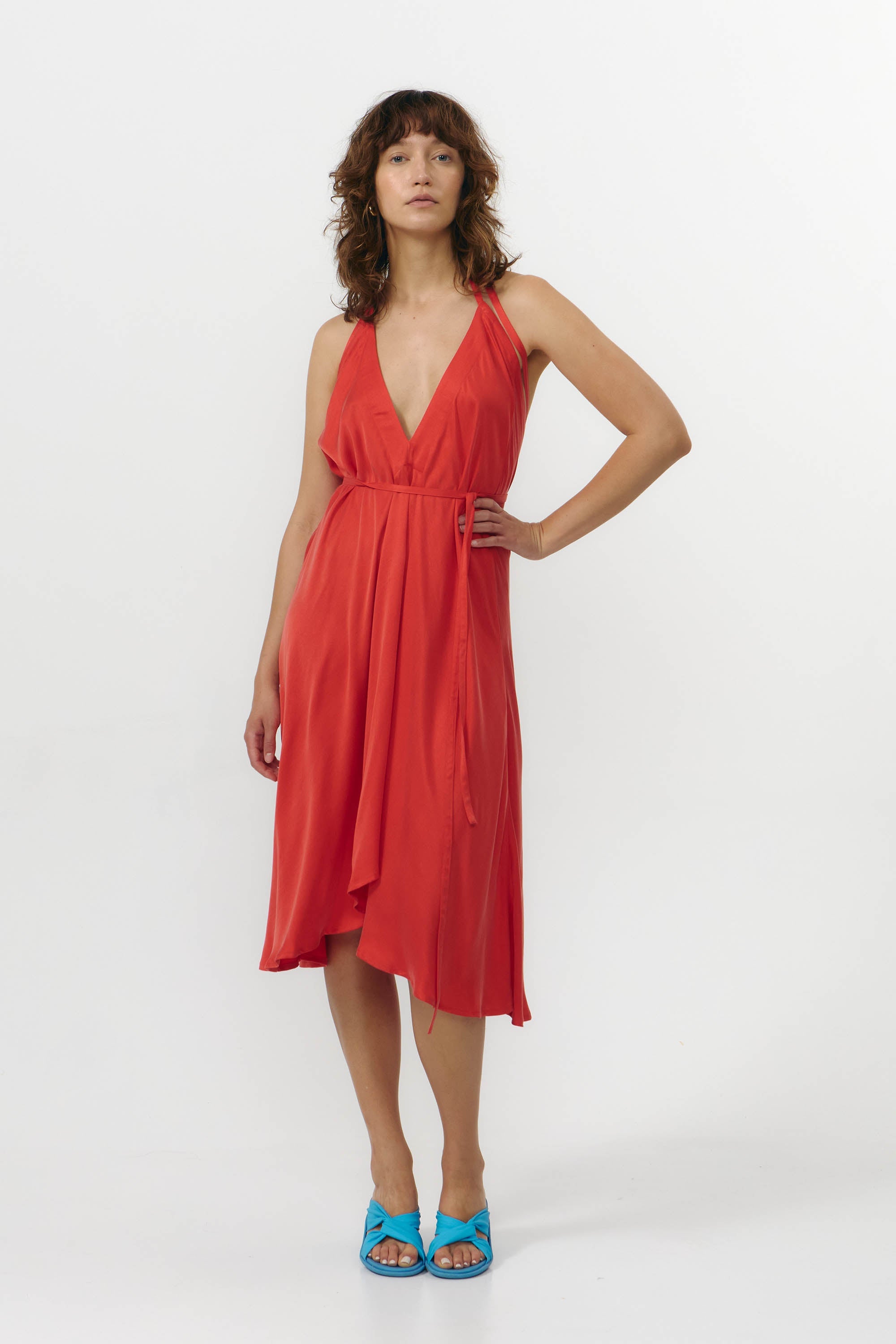 SUITE13LAB womens vegan Dress Mp Short Red