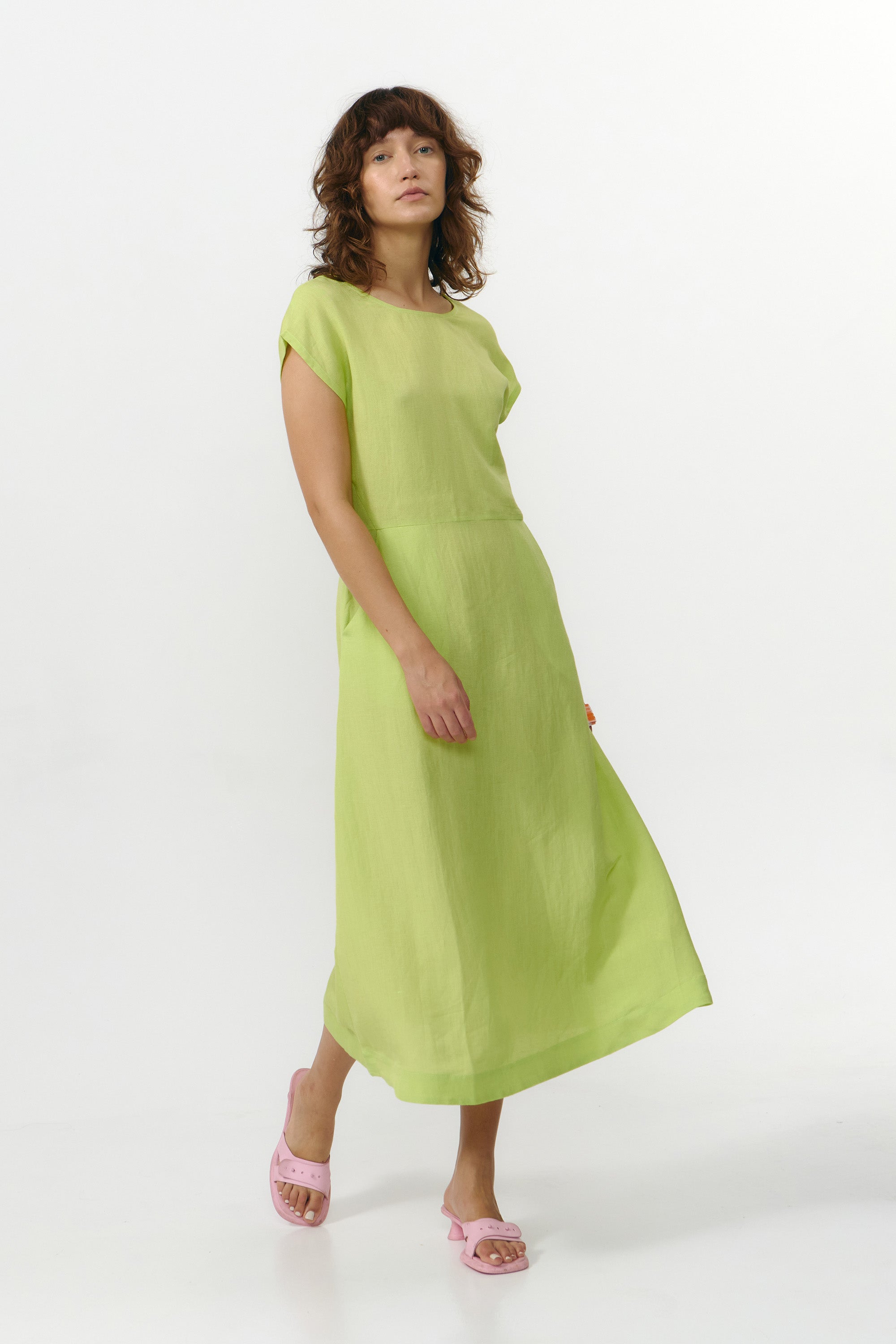 SUITE13LAB womens vegan Dress Tinto Apple Green