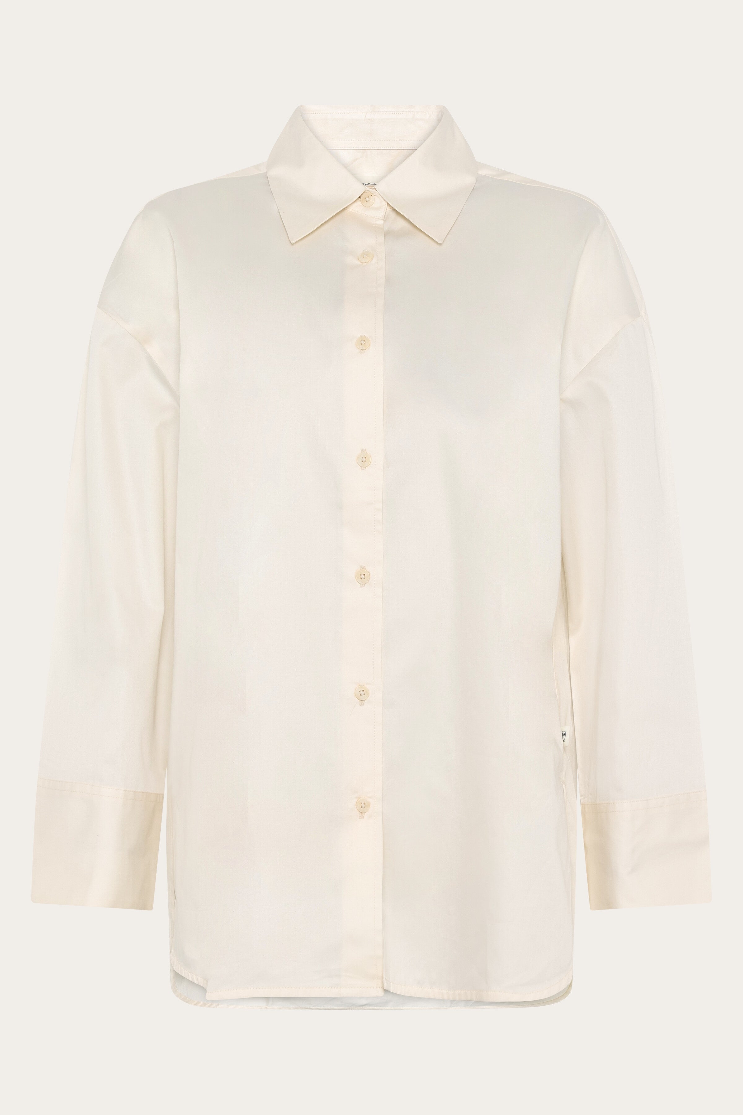 Image of KnowledgeCotton Apparel dames vegan Shirt Dew Relaxed Egret White