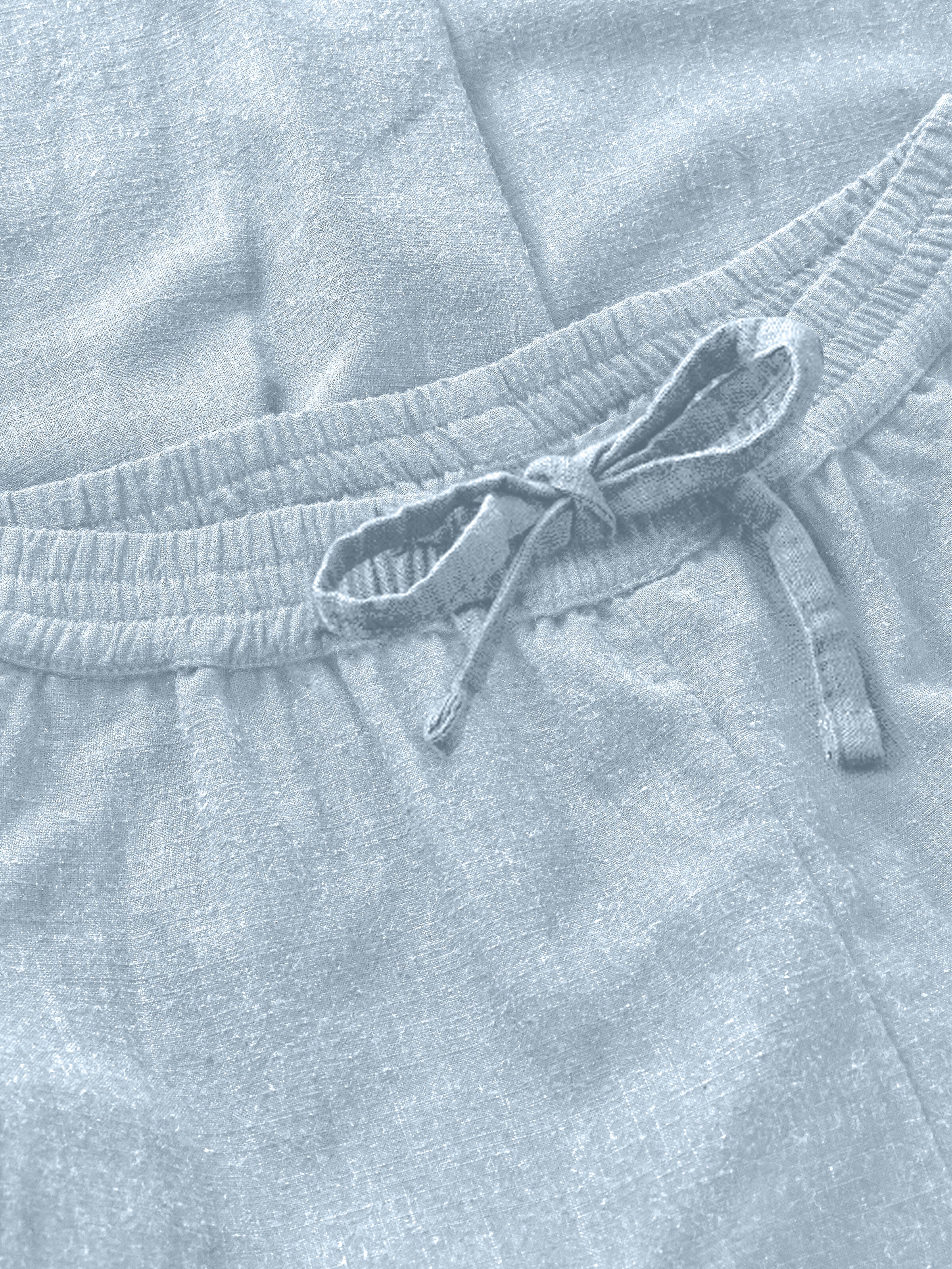 KnowledgeCotton Apparel womens vegan Pants Posey Wide Satin Skyway Blue