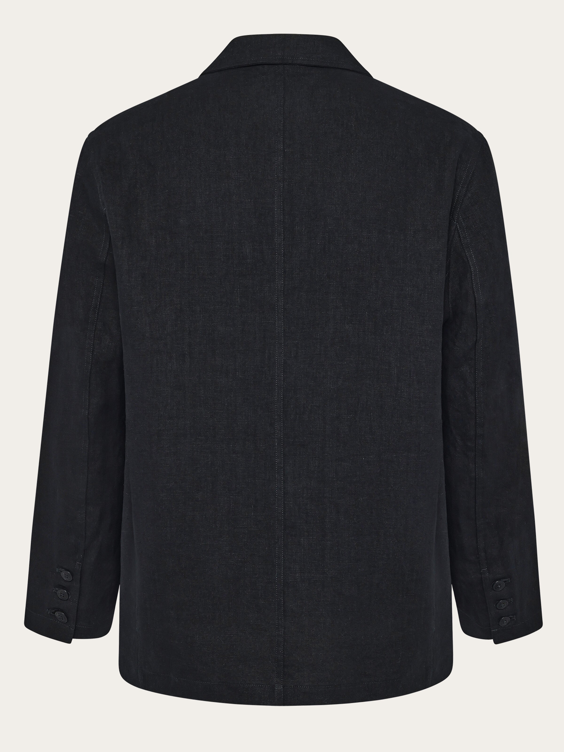 KnowledgeCotton Apparel Blazer Linen Black Jet
