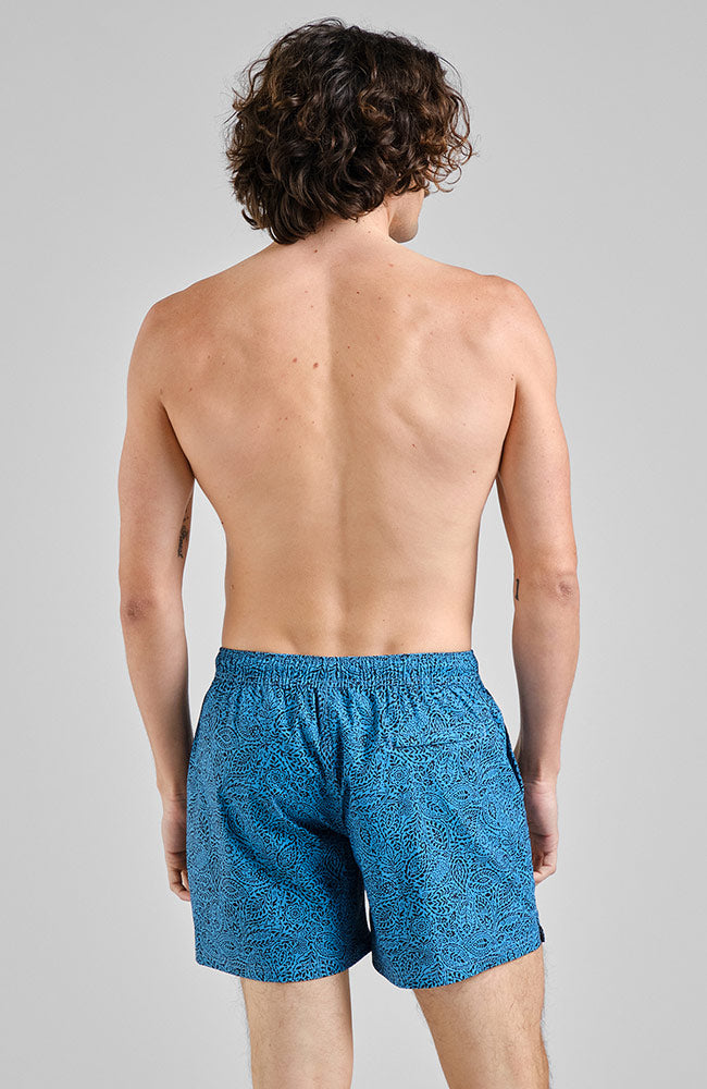 DEDICATED men vegan Swim Shorts Birka Paisley Blue