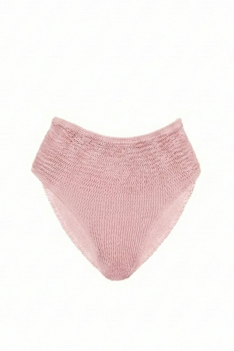CALAMOON womens vegan Bikini Bottom High Rise Pale Pink