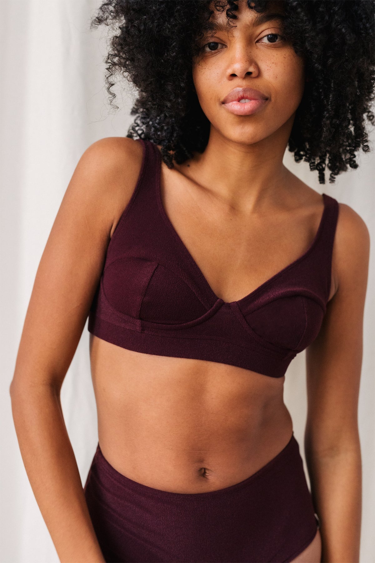 TWOTHIRDS Damen vegan Bikinioberteil Myall Top Grape