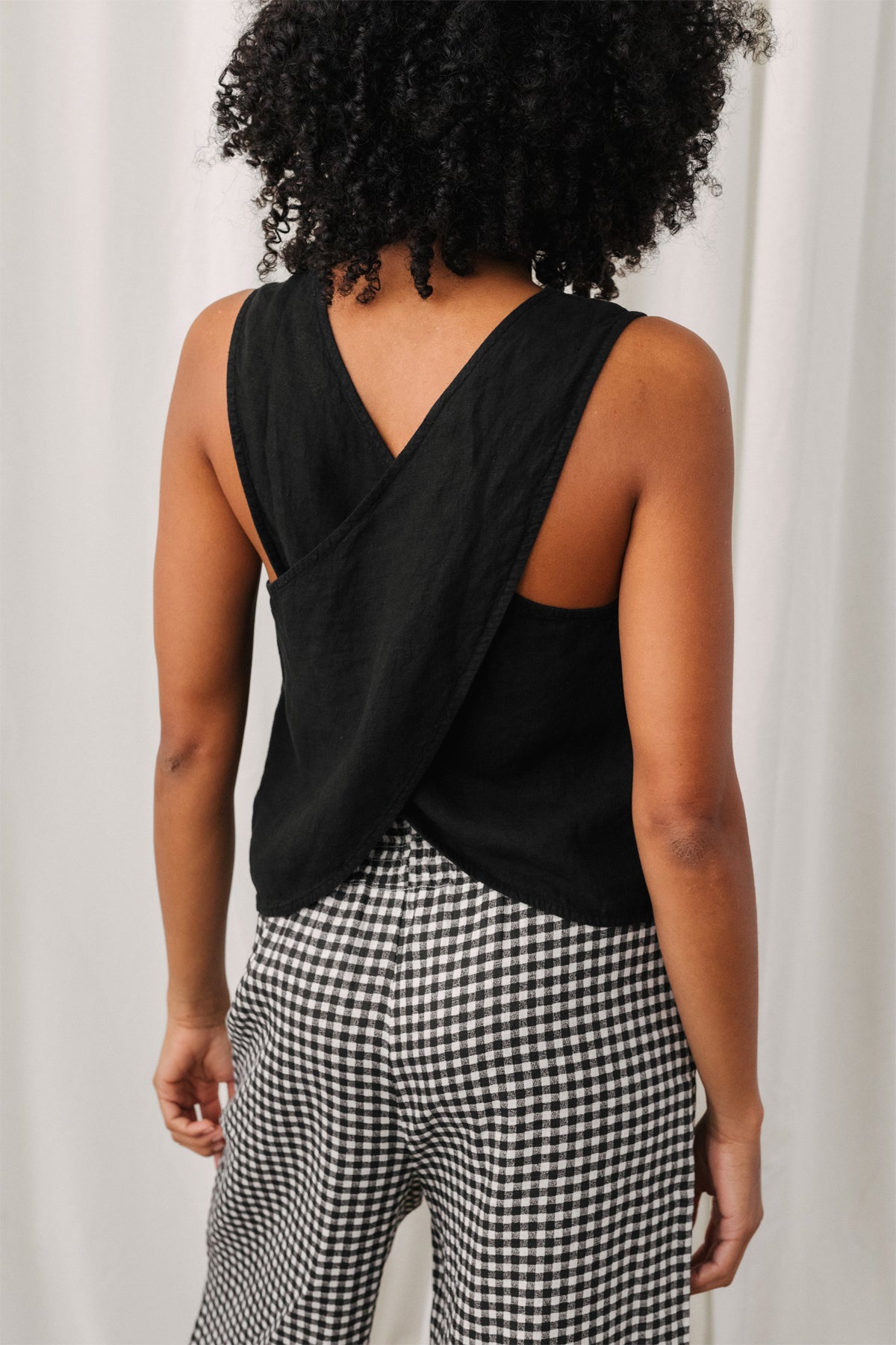 TWOTHIRDS Damen vegan Top Virmaila Schwarz