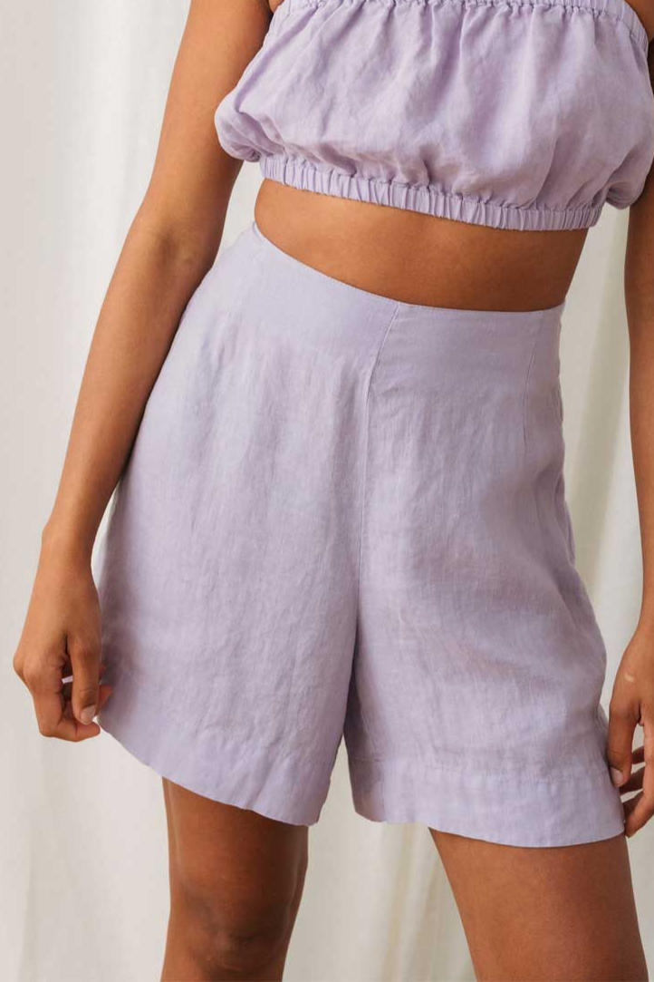 Image of TWOTHIRDS dames vegan Vaxholm Shorts In Lichtpaars