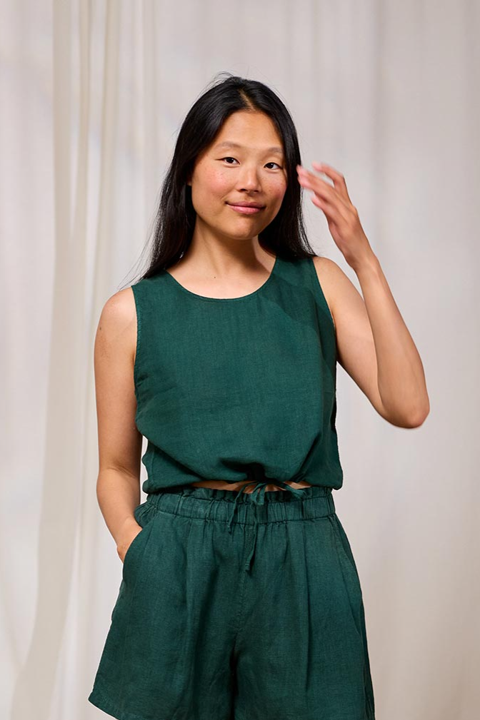 Image of TWOTHIRDS dames vegan Top Kalaoa Garden Green