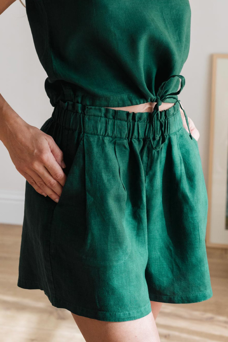 Image of TWOTHIRDS dames vegan Shorts Kapalua Garden Green