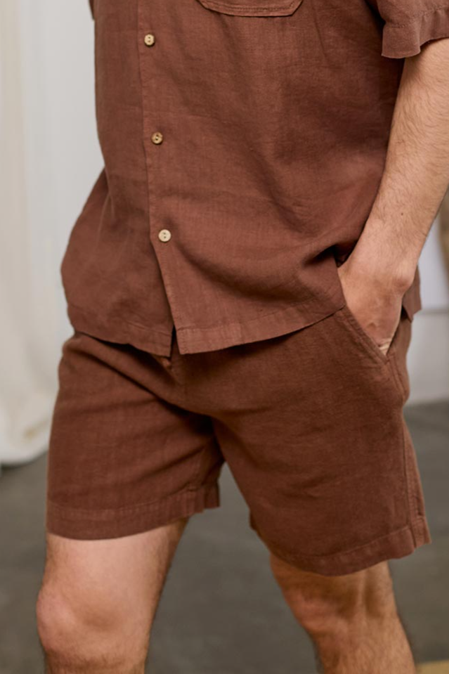 Image of TWOTHIRDS mannen vegan Shorts Kawailoa Mocha Brown