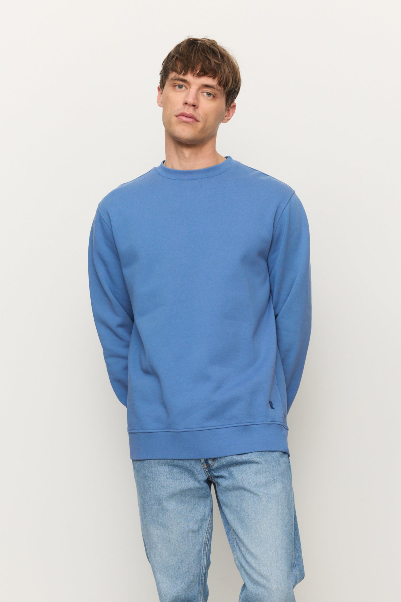 Image of Recolution mannen vegan Sweatshirt Tamarillo Elektrisch Blauw