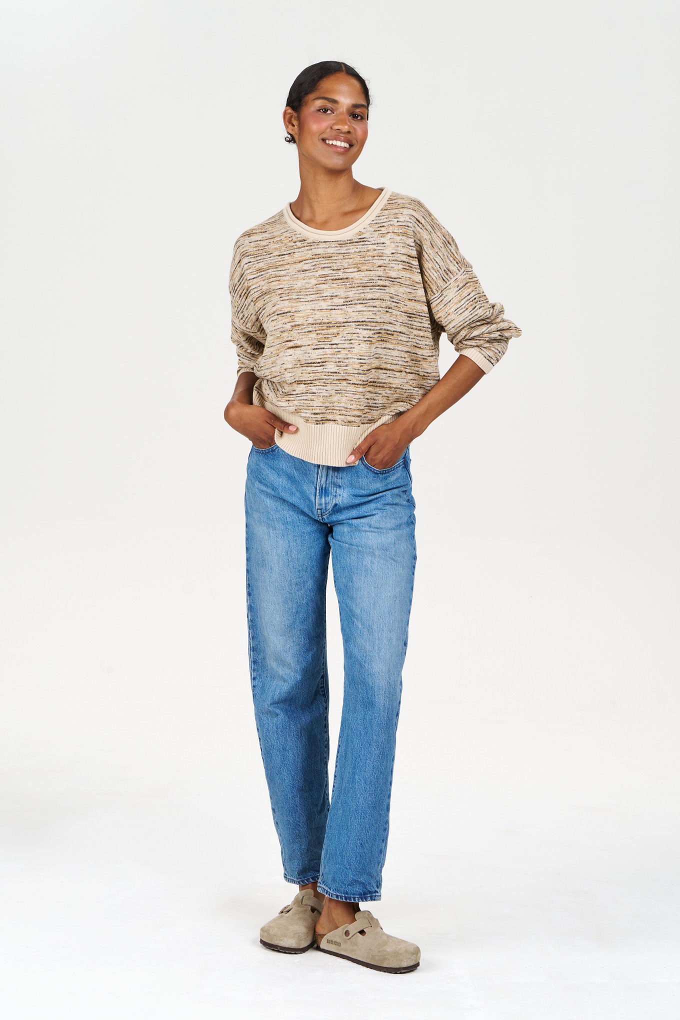 KOMODO womens vegan Jumper Chloe Beige