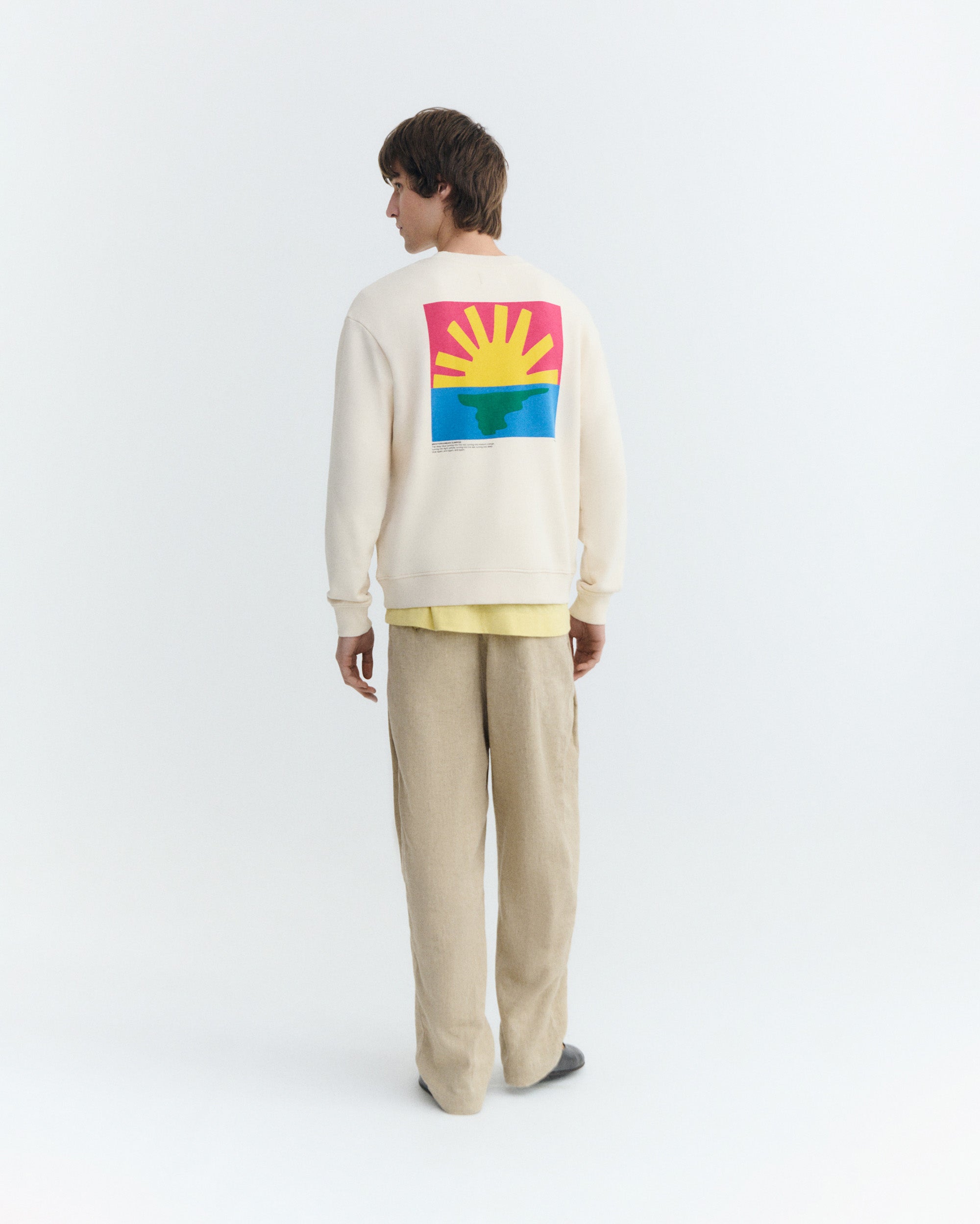 Thinking MU Sweatshirt Leon Ecru