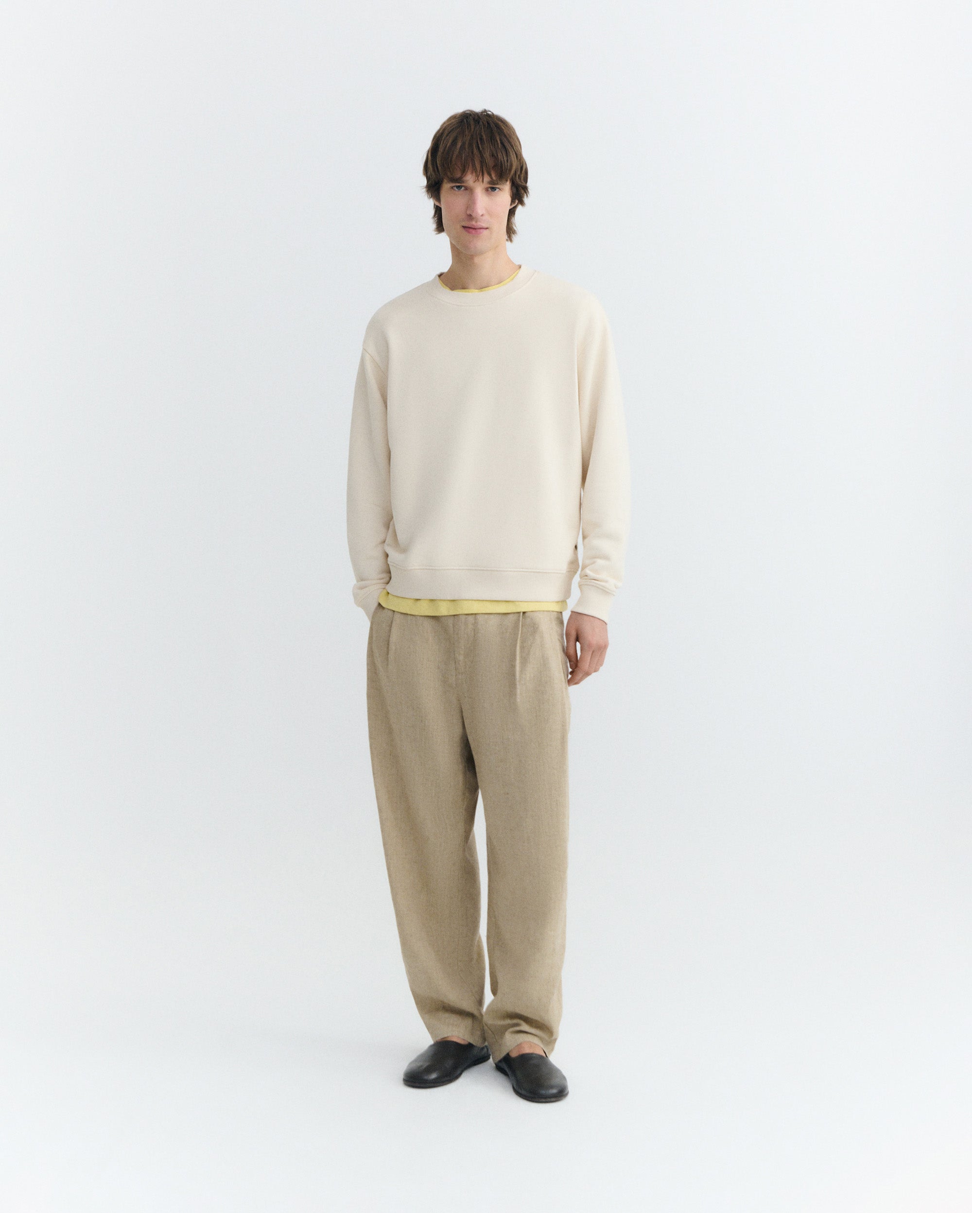 Thinking MU Sweatshirt Leon Ecru