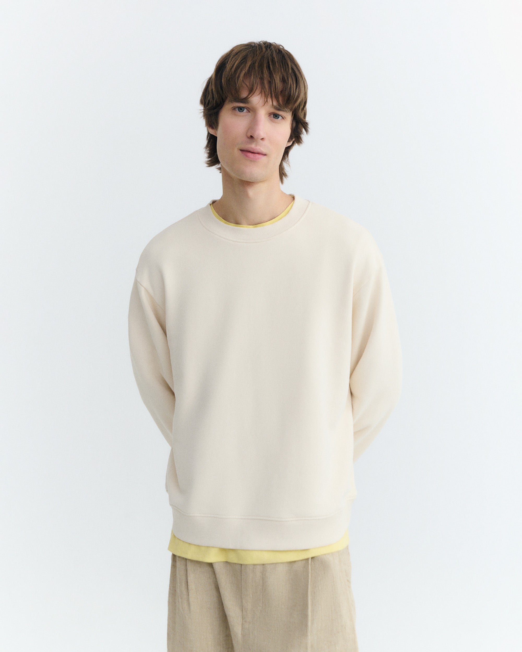 Thinking MU Sweatshirt Leon Ecru