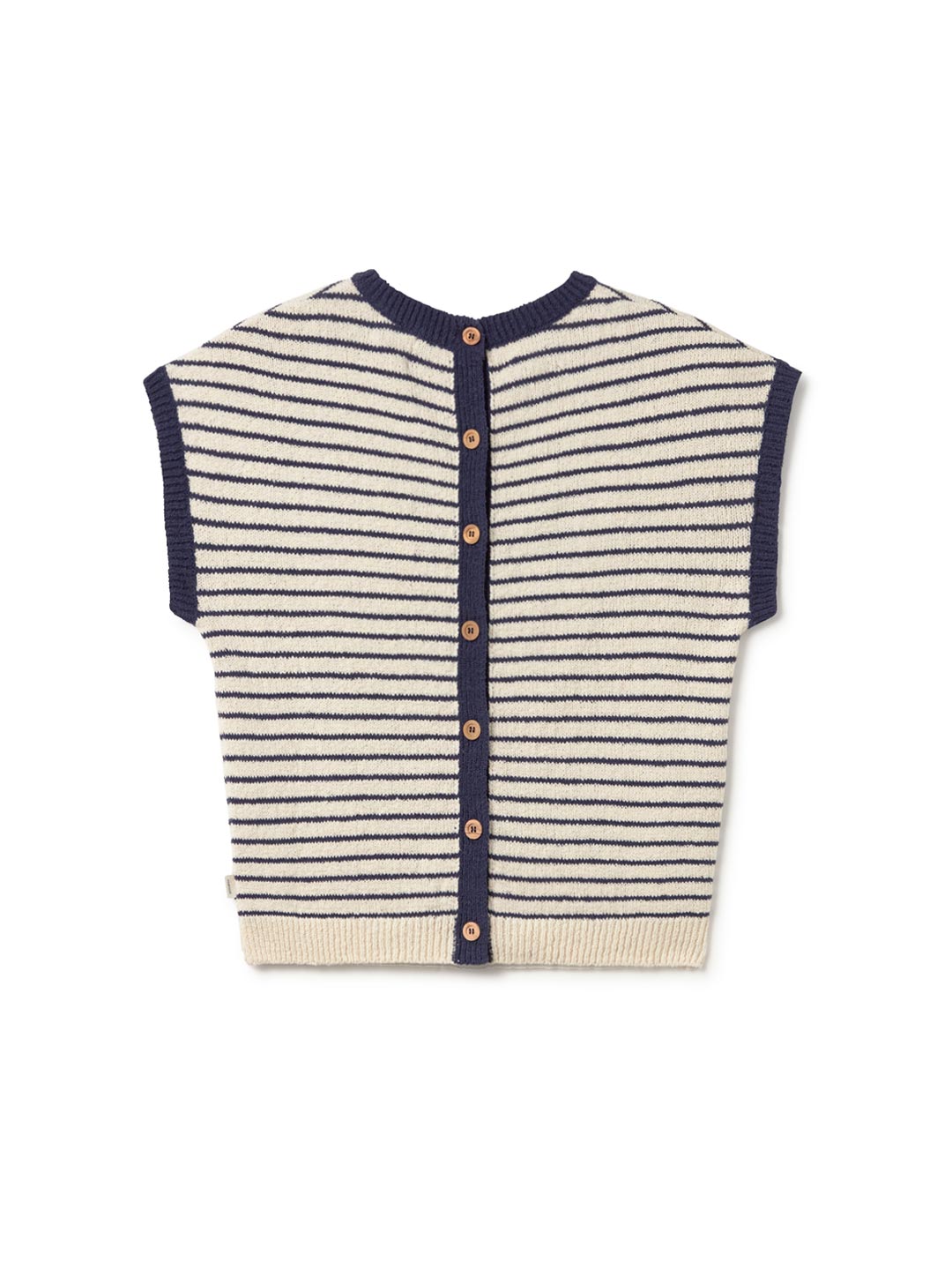 TWOTHIRDS womens vegan Shirt Marinella Cobalt Stripes