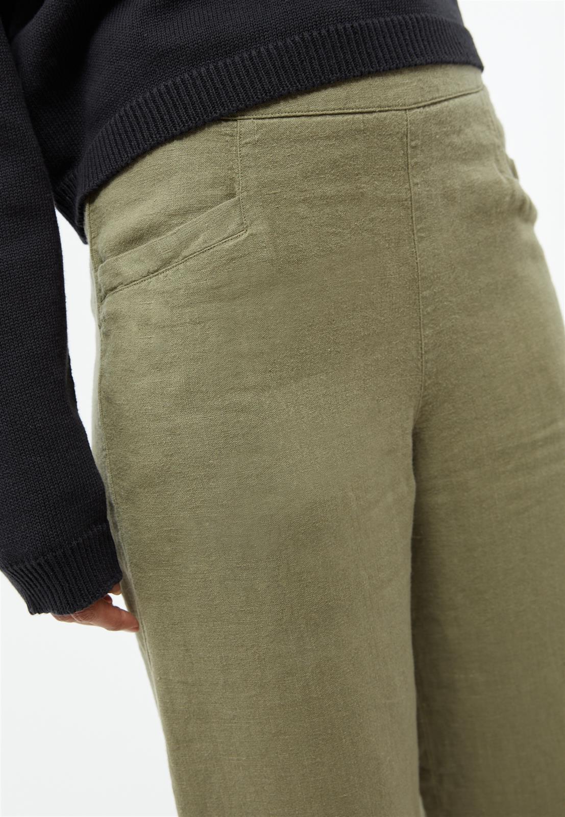 Givn womens vegan Culotte Fay Faded Olive