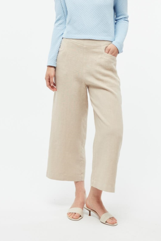 Givn Damen vegan Culotte Fay Hafer Beige