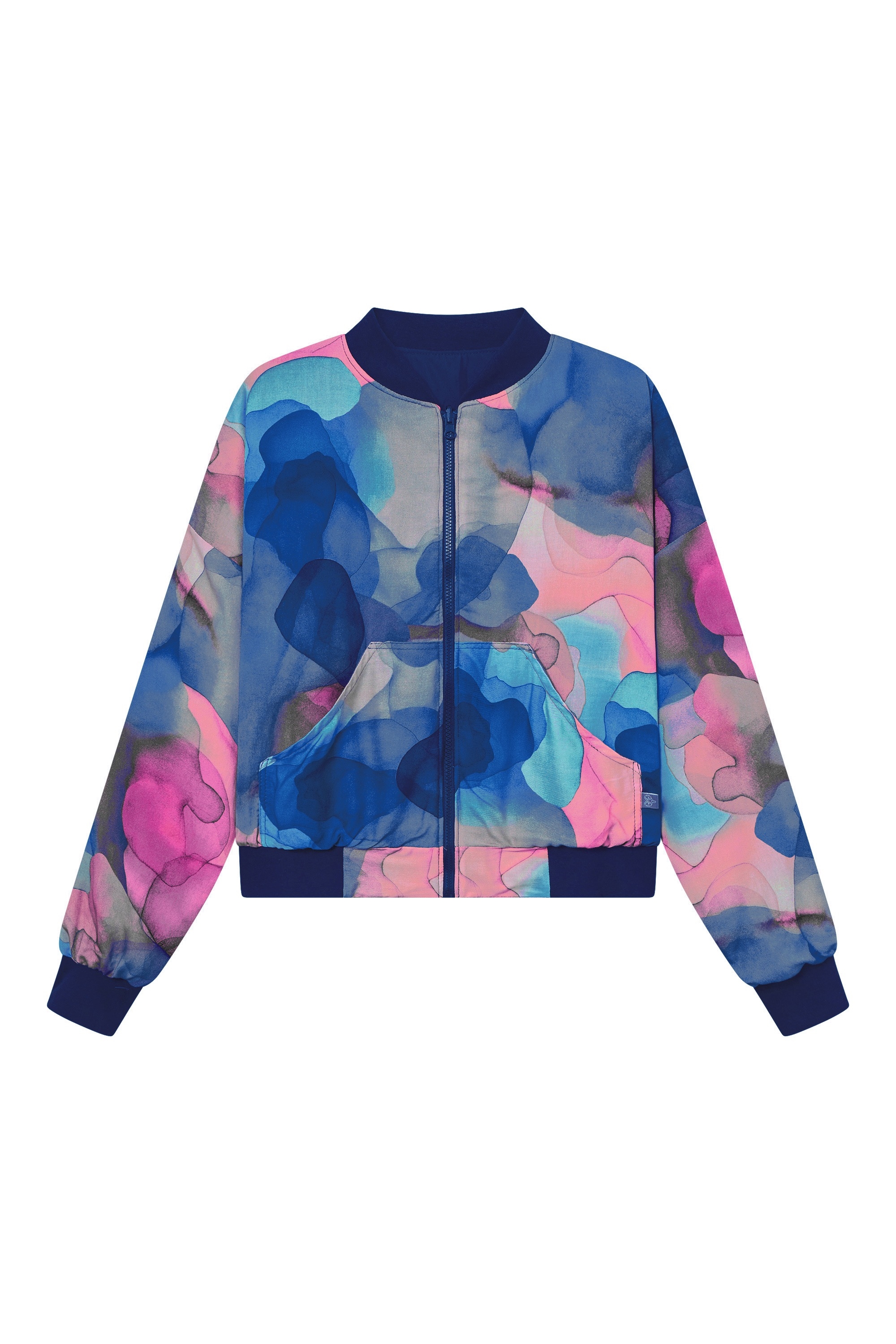 Image of WiDDA dames vegan Blouson Jas Omkeerbaar Turner Donkere Wolken Lavendel
