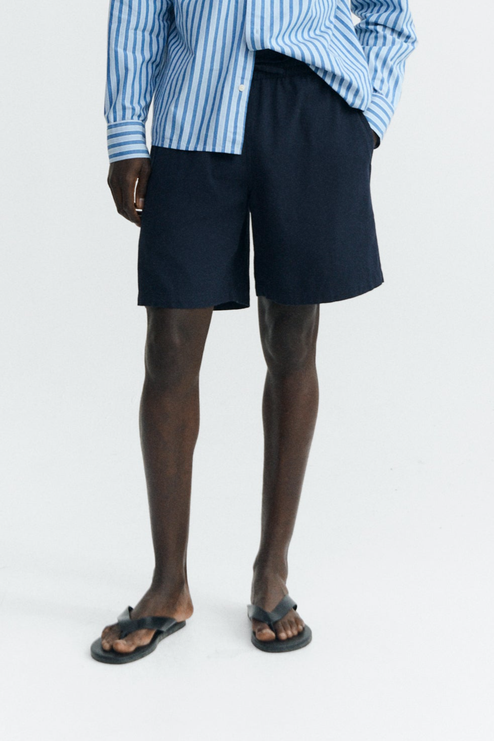 Thinking mu Herren vegan Kurze Bermudas Henry Navy
