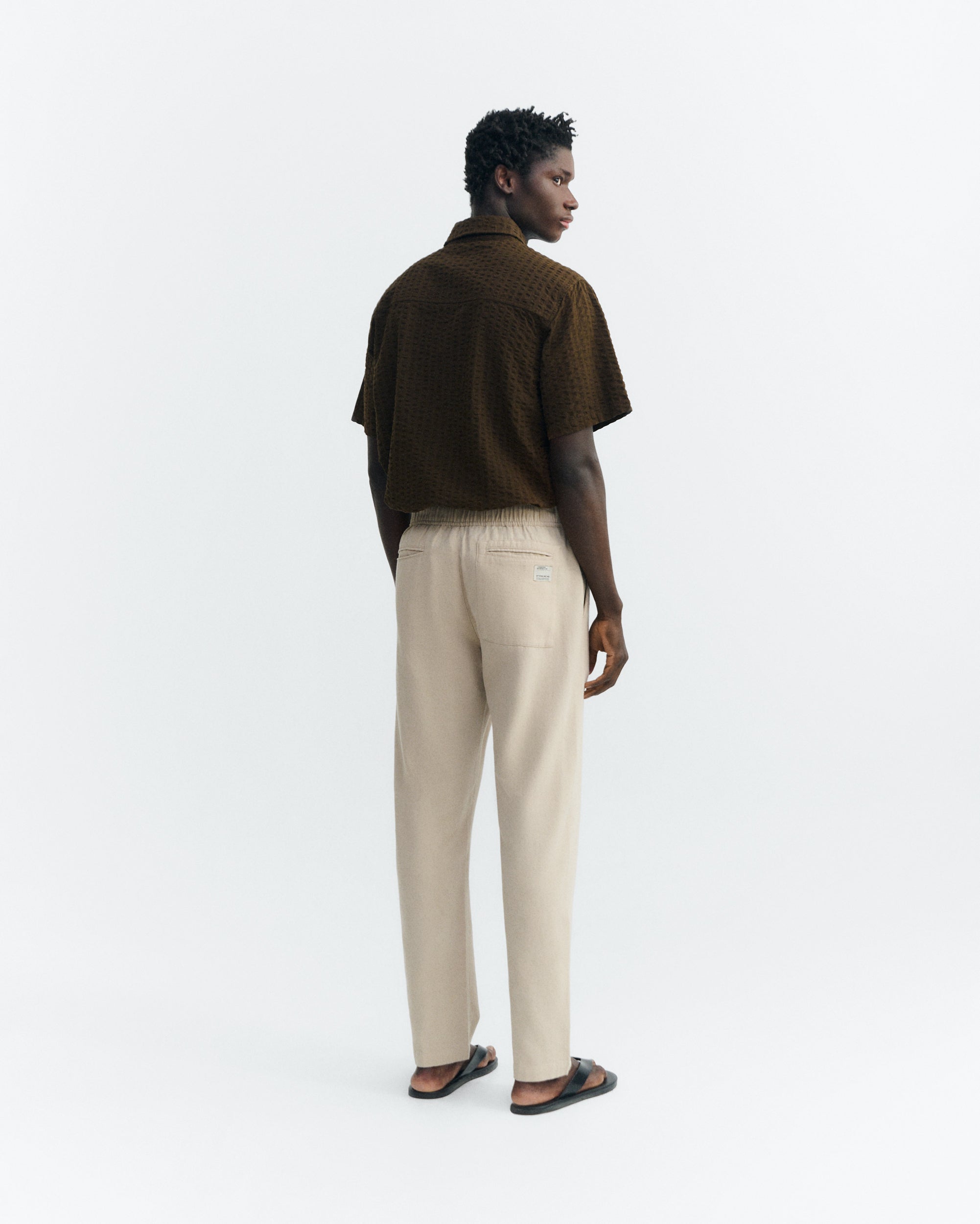 Thinking MU Hose Mit Geradem Bein Travel Light Beige